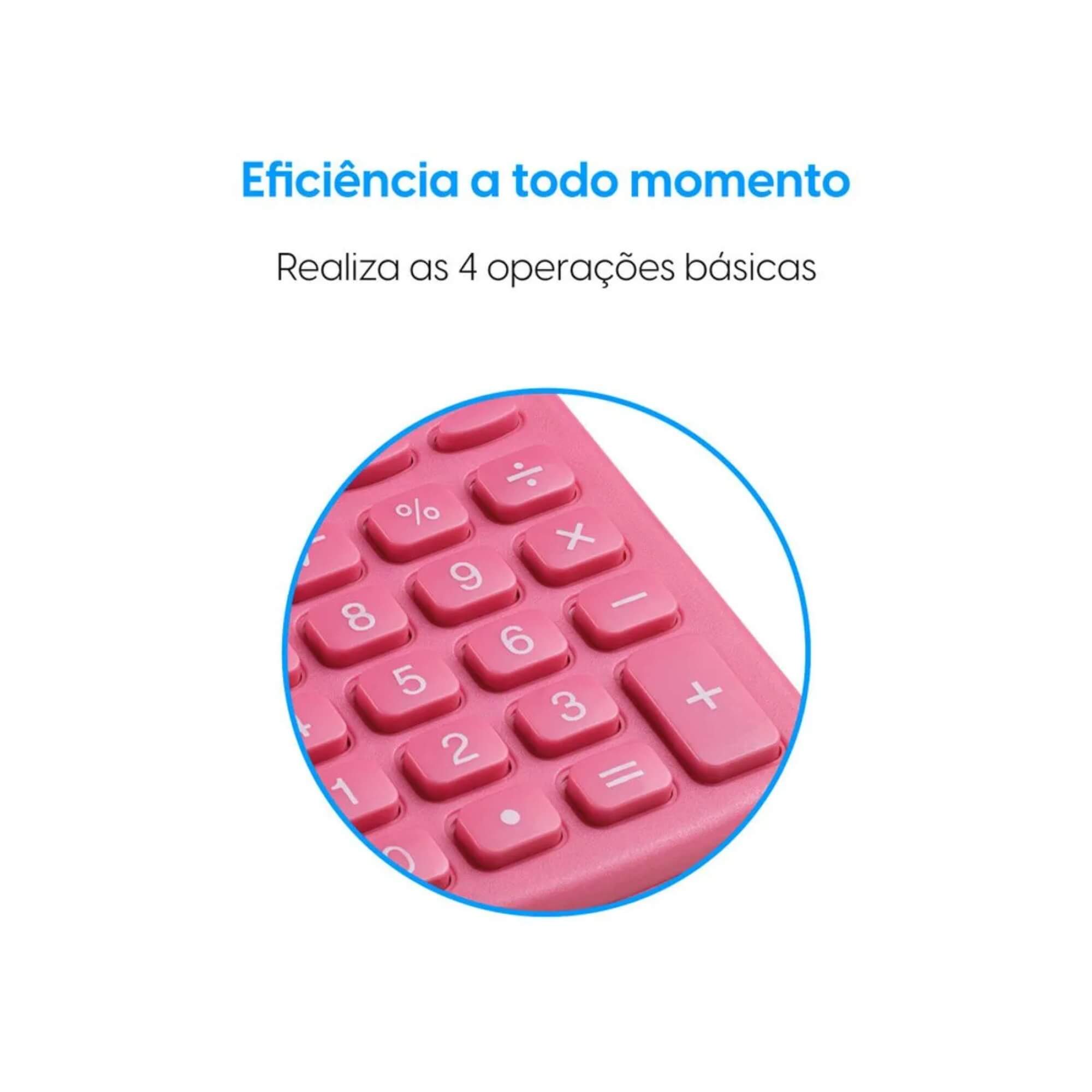 Calculadora de Bolso - 8 Dígitos Desligamento Automático Rosa Elgin - 42CB1485R000