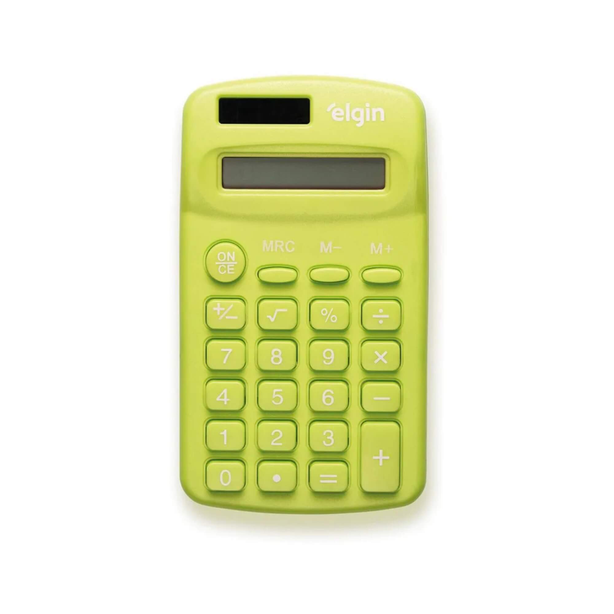 Calculadora de Bolso - 8 Dígitos Desligamento Automático Verde Elgin - 42CB1485V000