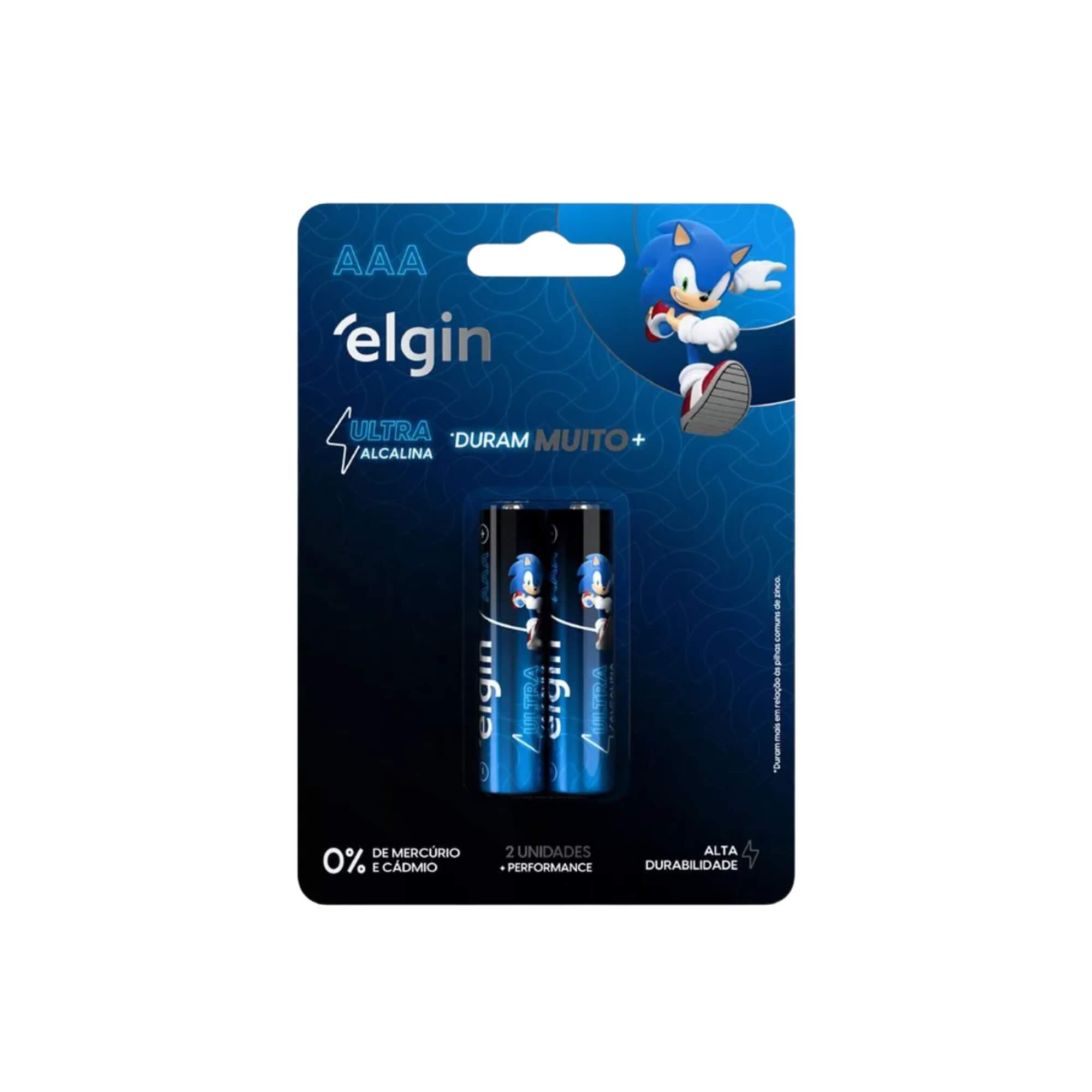 Pilha Ultra Alcalina AAA – Cartela com 2 Unidades Palito Elgin - ELE000000082434