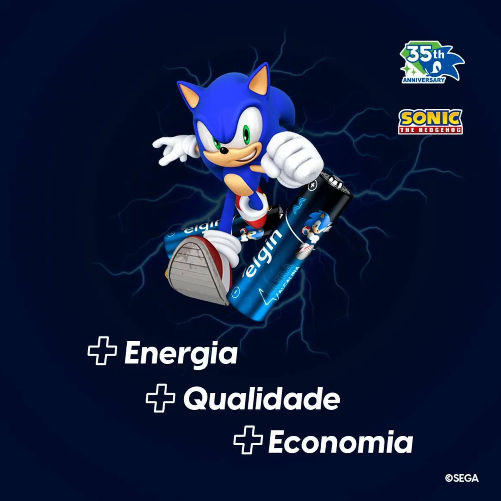 Pilha Ultra Alcalina AAA – Cartela com 2 Unidades Palito Elgin - ELE000000082434
