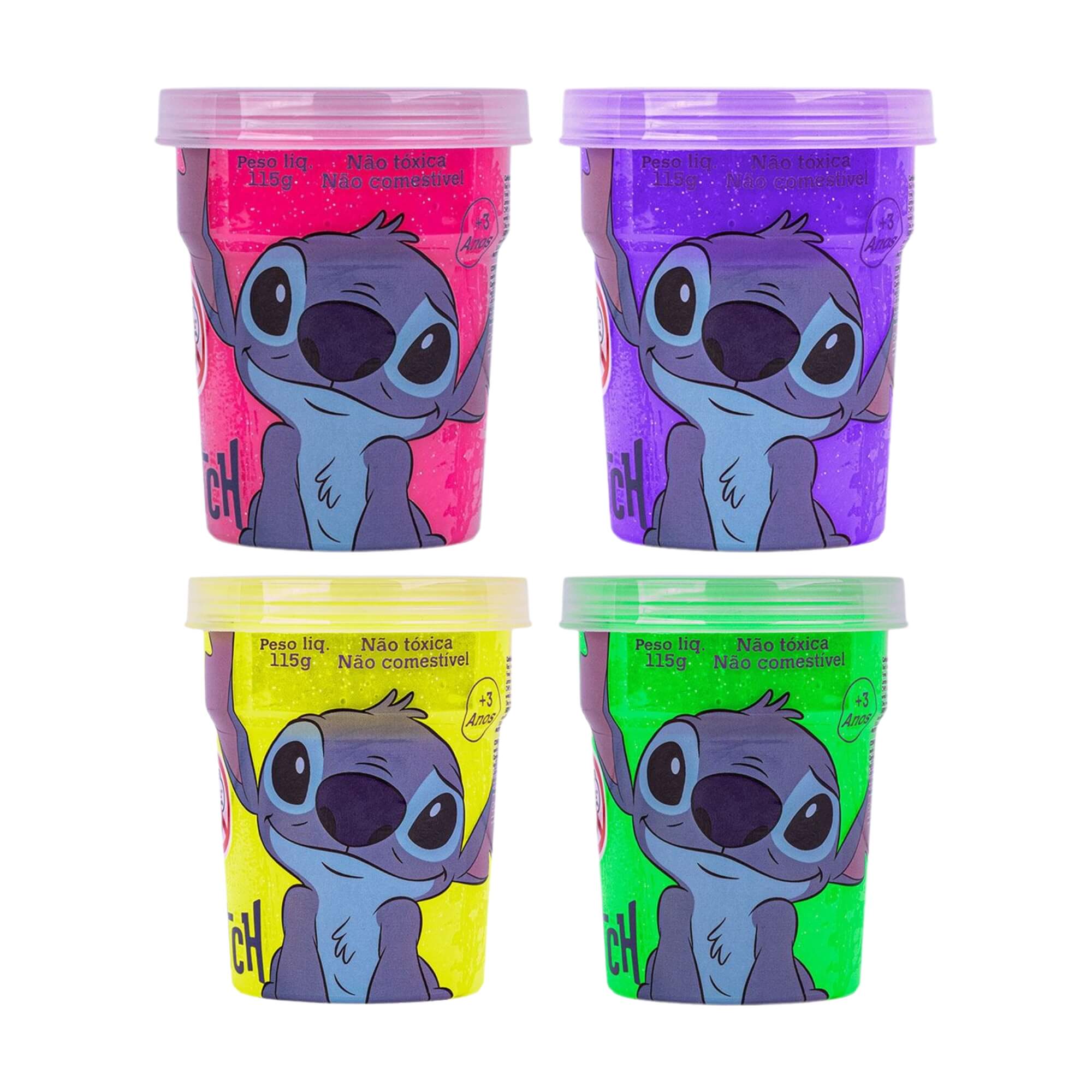 Brinquedo Infantil Slime Sortido e Unitário Disney Stitch Cotiplás - 2907