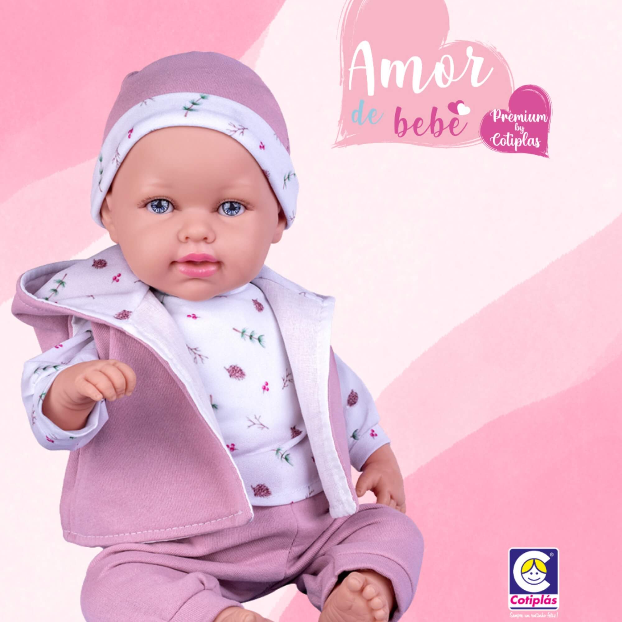 Boneca Amor de Bebê Premium Cotiplás - 2923