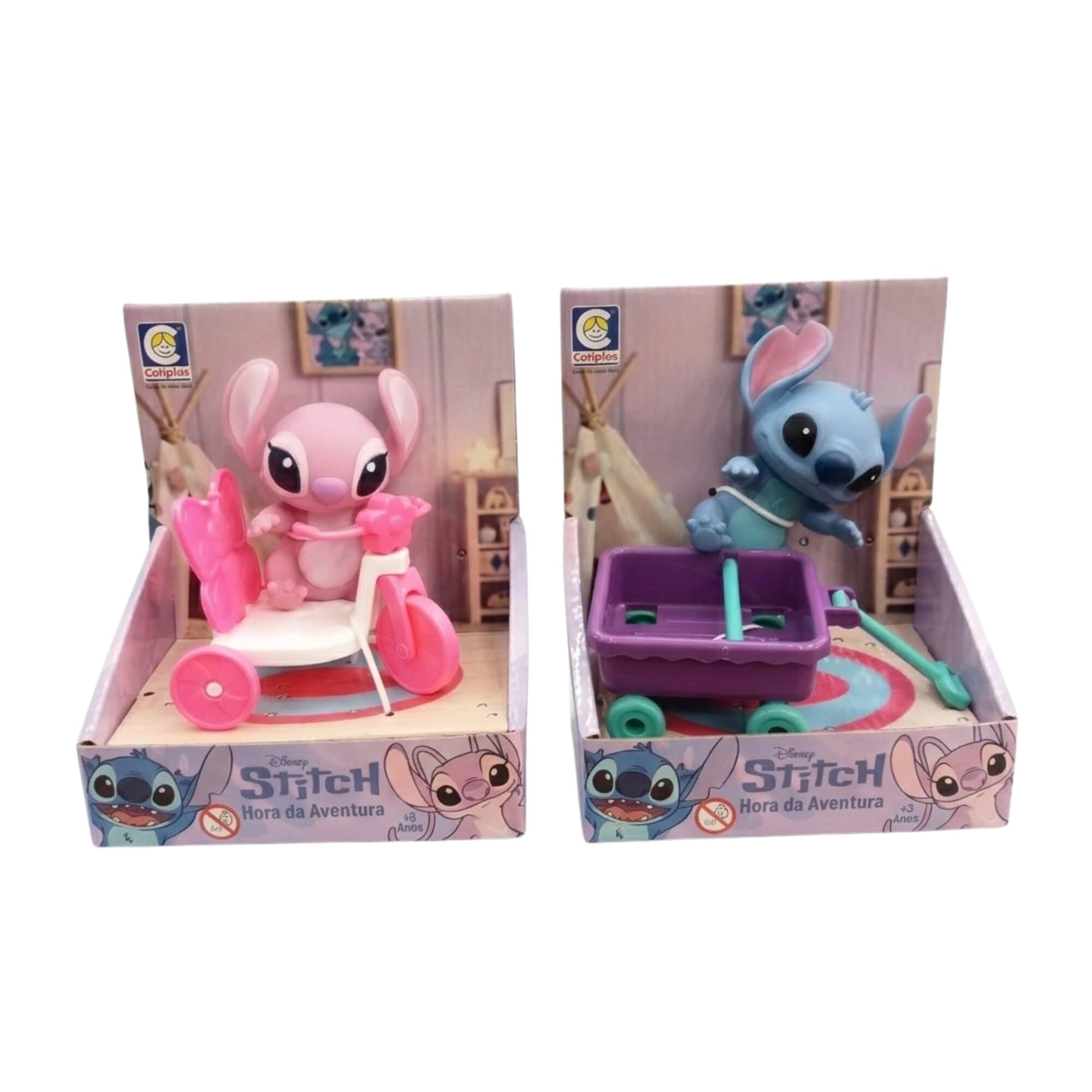 Boneco Stitch Hora Da Aventura Disney Sortido e unitário Cotiplás - 2940