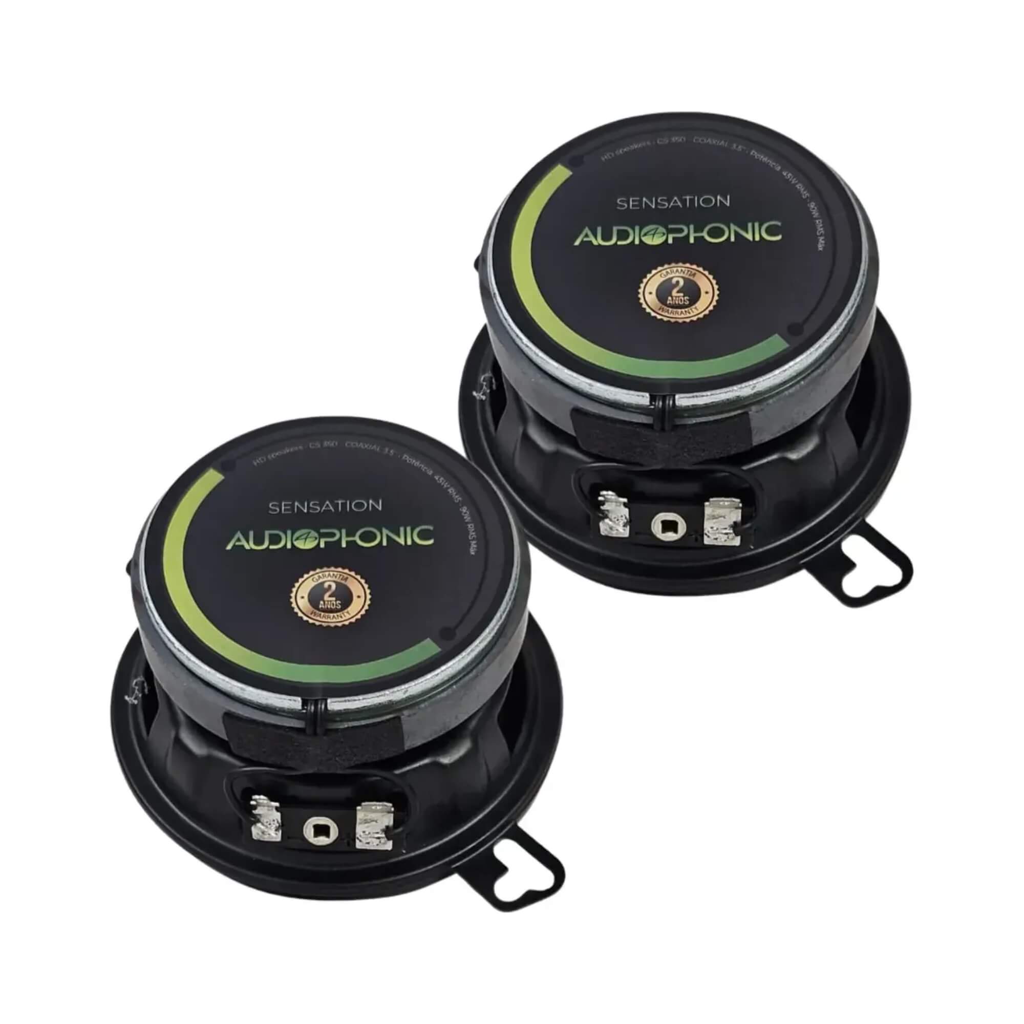 Kit Alto Falantes Coaxial Sensation CS 350 3,5" 90W RMS Audiophonic - 02214