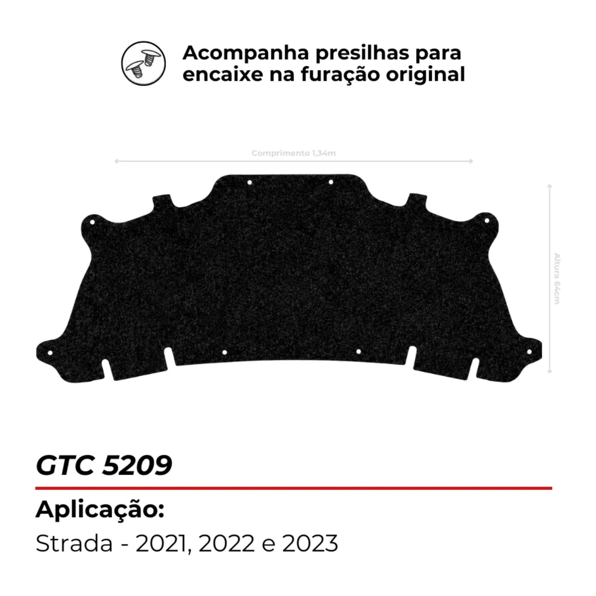Forro Manta Capô Strada 2021 a 2022 Grud - GTC 5209