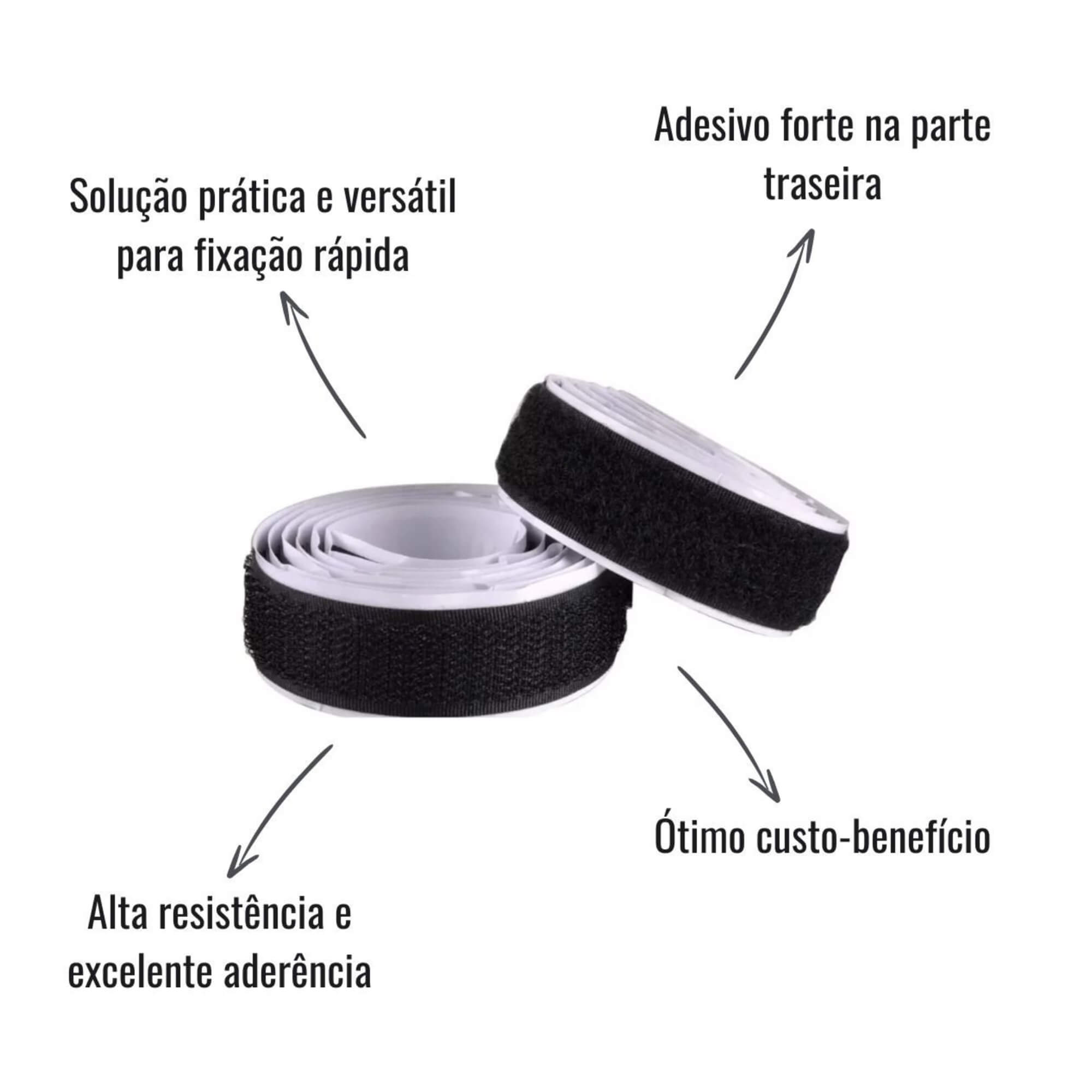 Fecho de Contato Macho e Fêmea 1Mx50mm Grud - GD 106