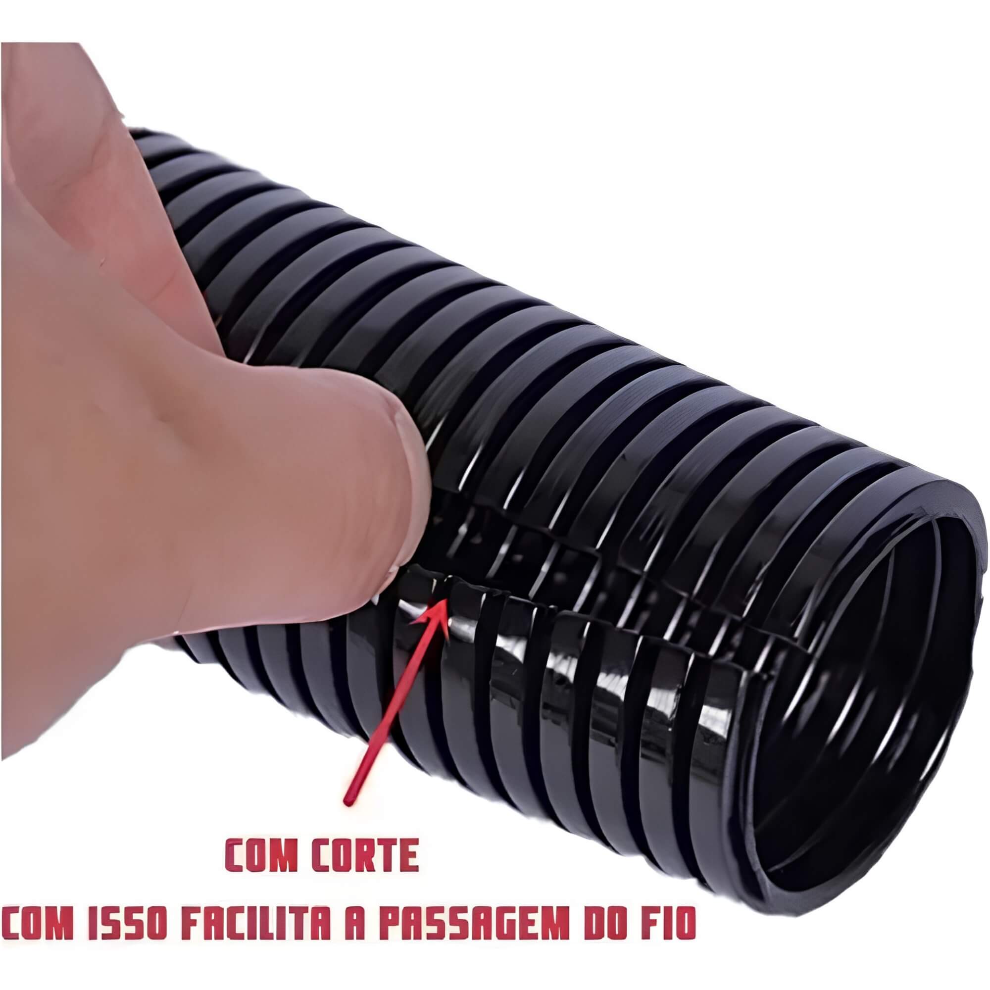 Tubo Corrugado Conduite Anti Chamas 19,00mm 3/4 Embalagem 25m Grud - GC 934