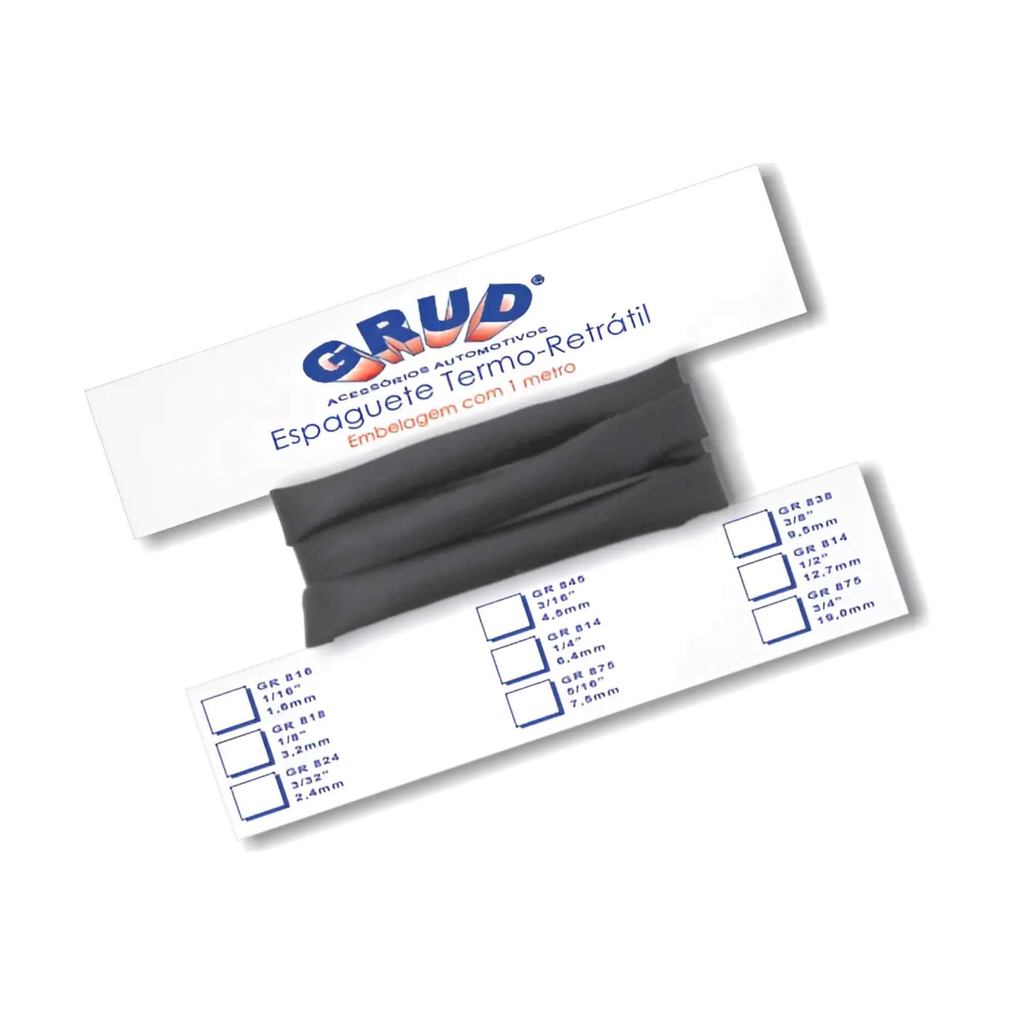 Tubo Termo Retrátil 7,5mm 1 Metro Grud - GR 875