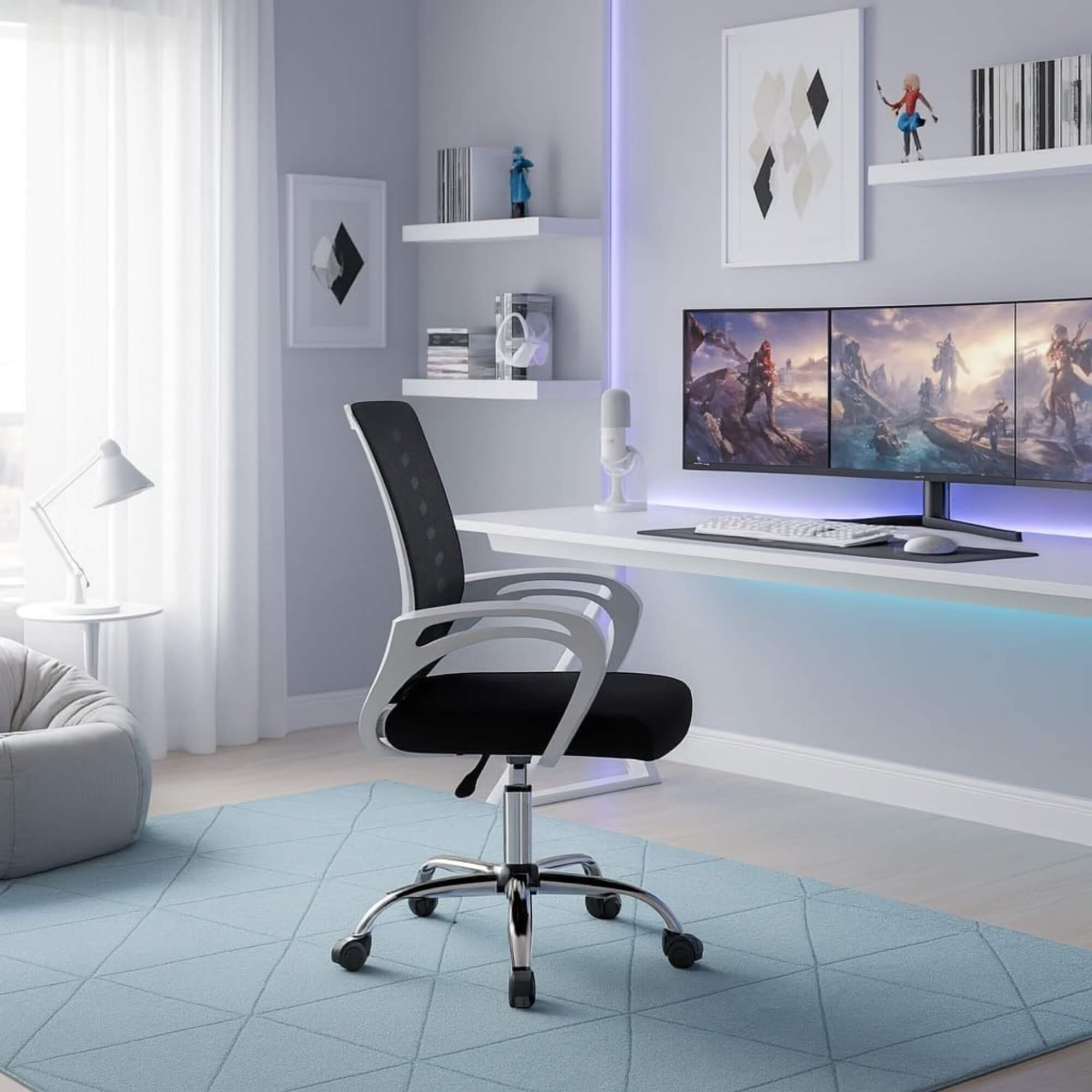 Cadeira Giratória Office Zebrada Conthey Evolux - N2232349DC