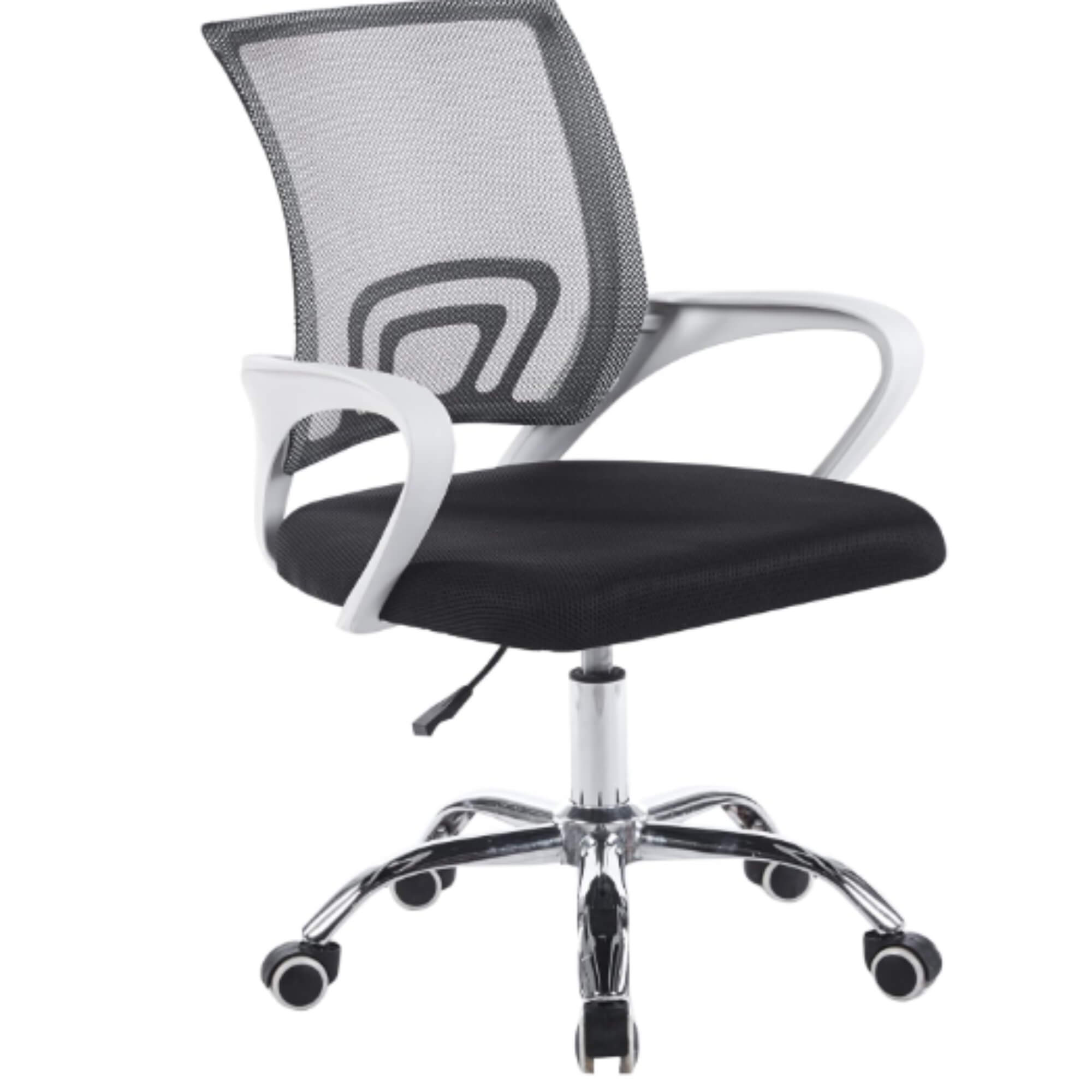 Cadeira Giratória Office Arco Estofado Mesh Dual Color Conthey Evolux - N2232356DC