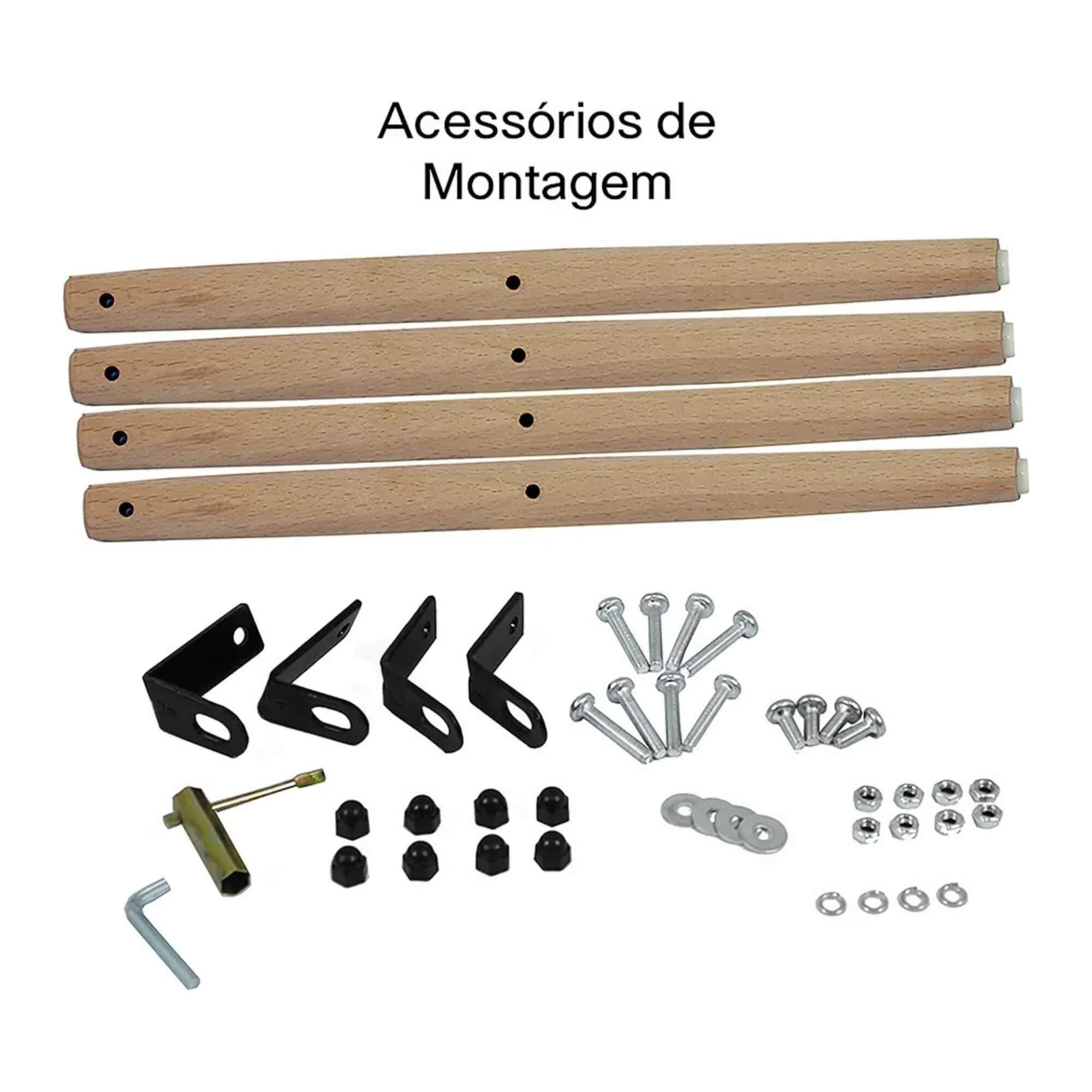 Cadeira Eiffel Eames com Base Madeira Reforçada Preto Conthey Evolux - N1905941B