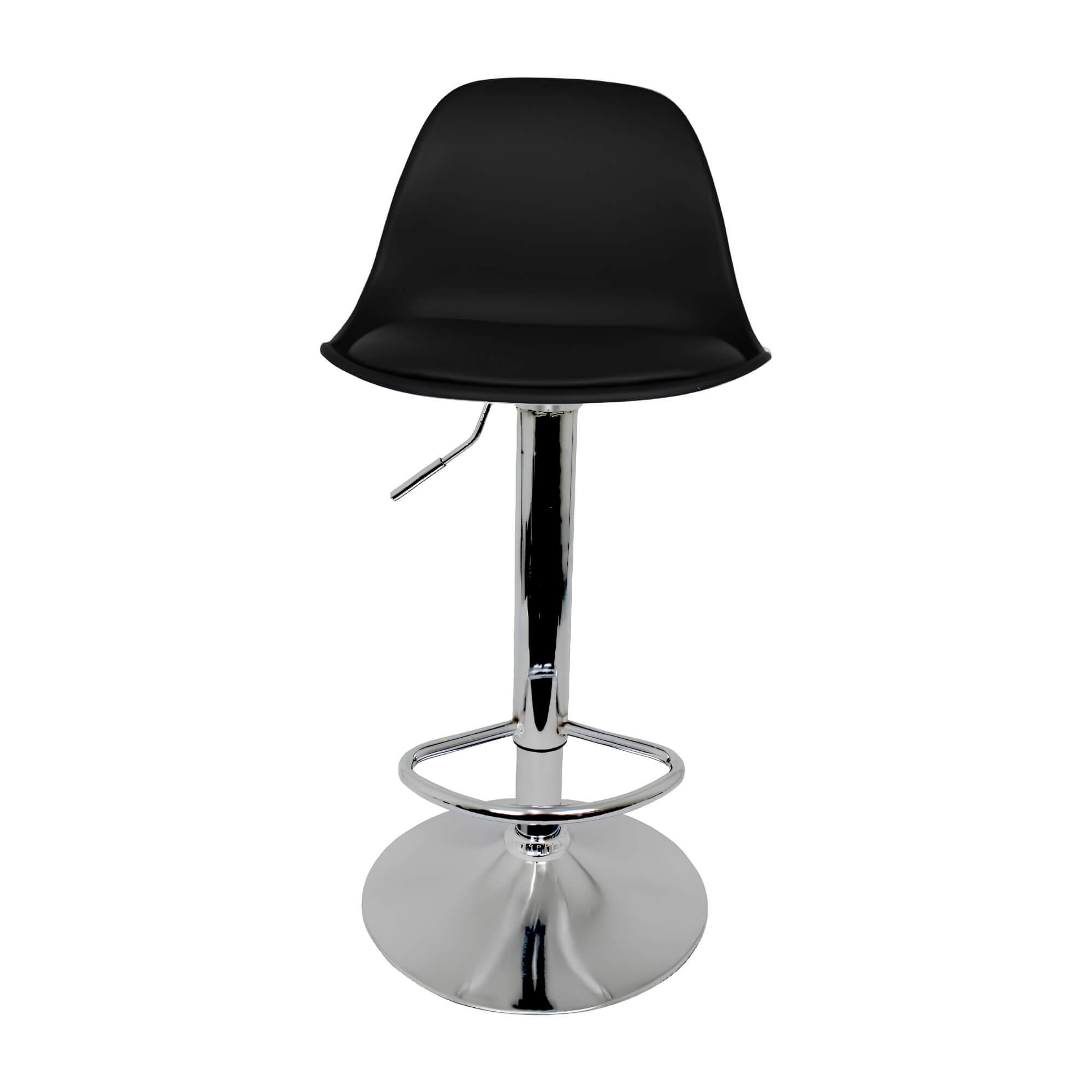 Banqueta Eiffel Giratória com Regulagem de Altura cor Preta Conthey Evolux - N1905947