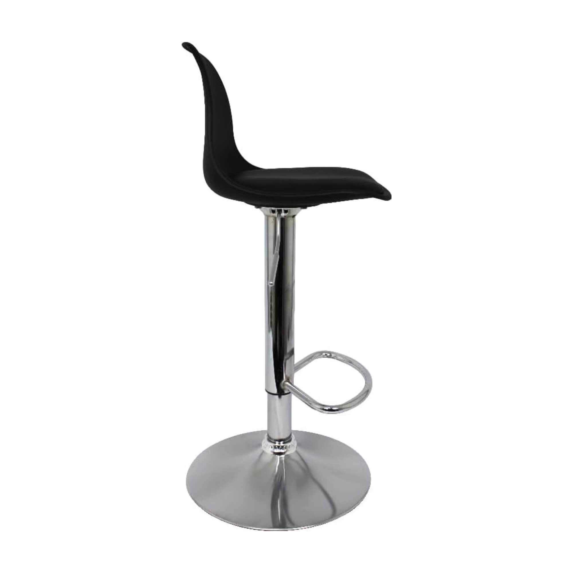 Banqueta Eiffel Giratória com Regulagem de Altura cor Preta Conthey Evolux - N1905947