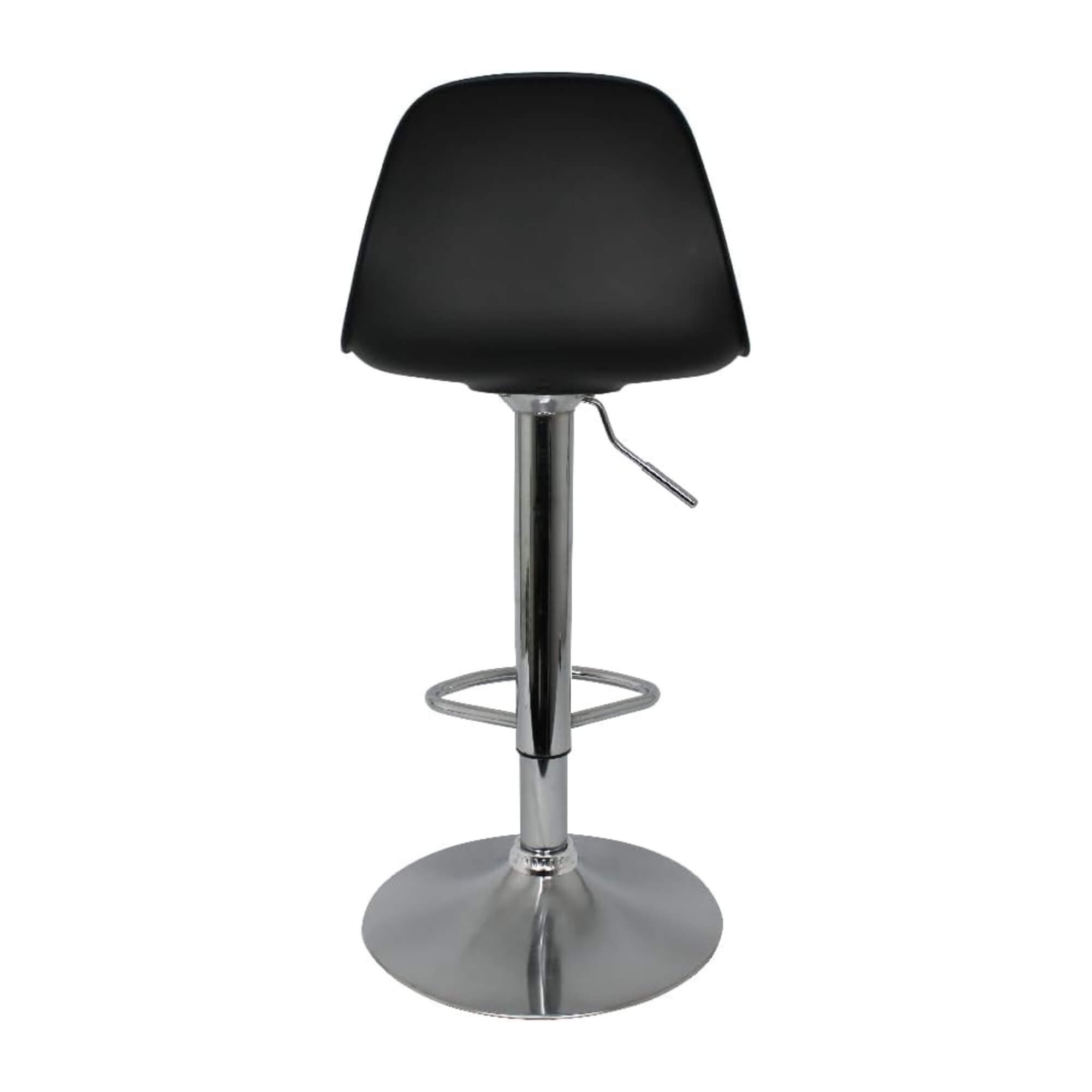 Banqueta Eiffel Giratória com Regulagem de Altura cor Preta Conthey Evolux - N1905947