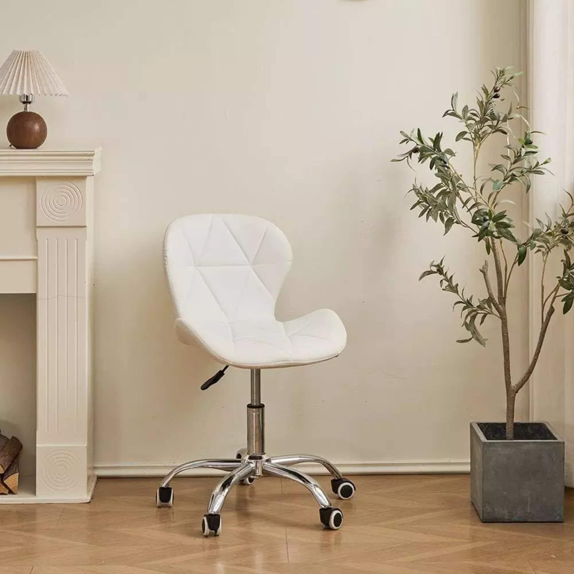 Cadeira Eiffel Office Slim Branca Conthey Evolux - N1905951A