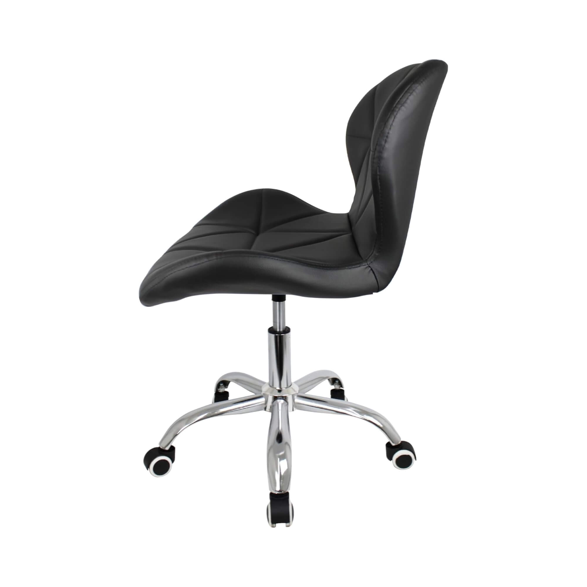 Cadeira Eiffel Office Slim preta Conthey Evolux - N1905951B