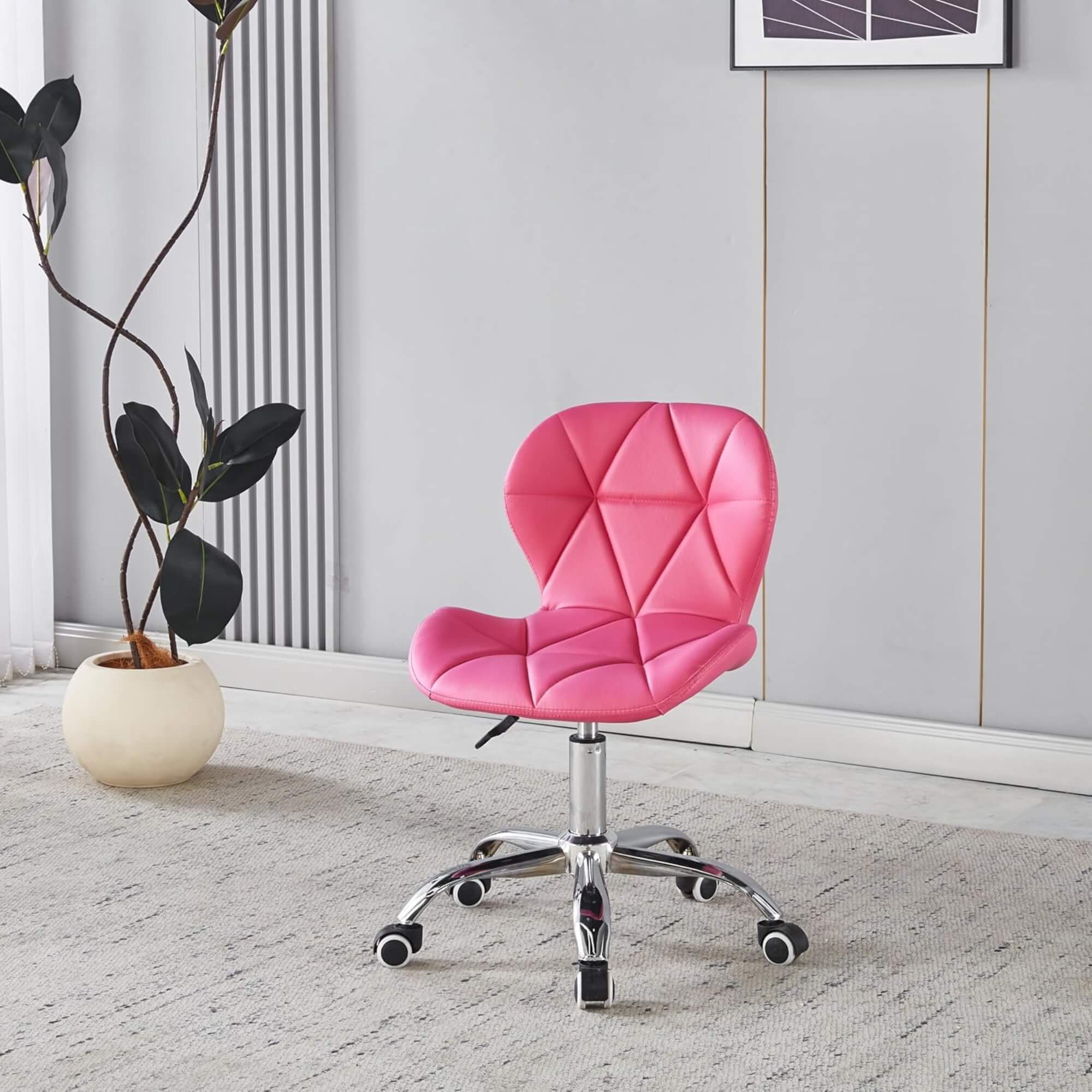 Cadeira Eiffel Office Slim Rosa Ballet Conthey Evolux - N1905951D