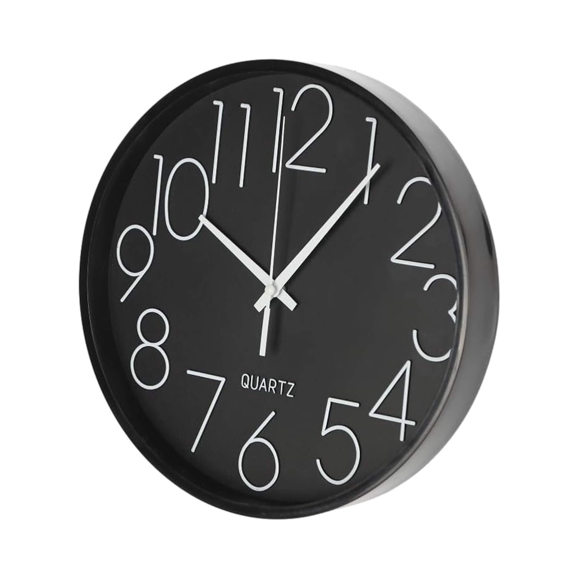 Relógio de Parede 24 cm com Números Brancos Conthey Evolux - N24303592