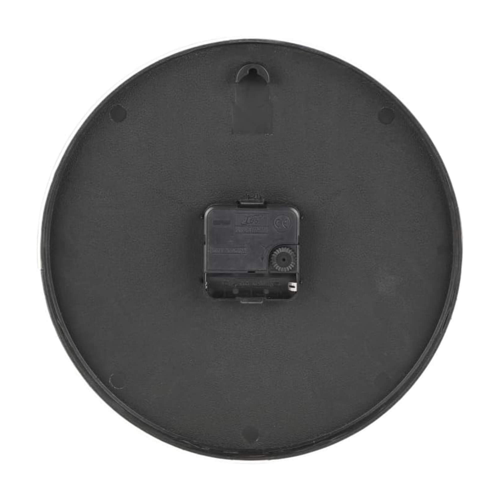 Relógio de Parede 24cm na Cor Branca com Números Pretos Conthey Evolux - N24303594