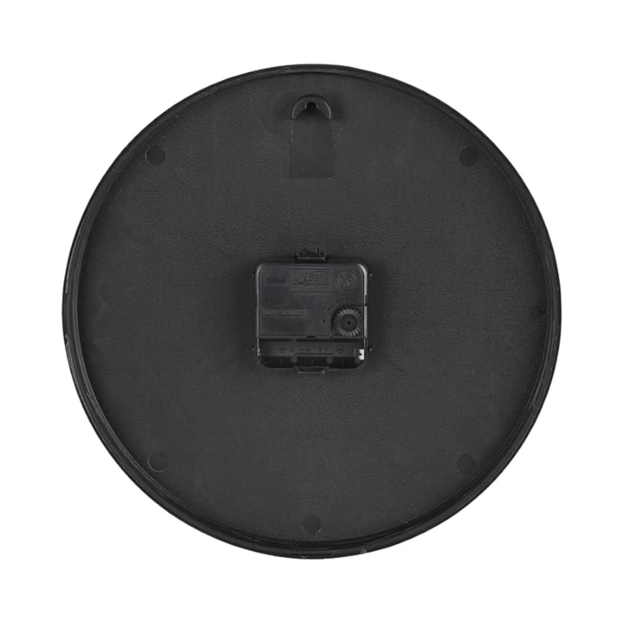 Relógio de Parede 24cm na Cor Preta Números Dourados Conthey Evolux - N24303595