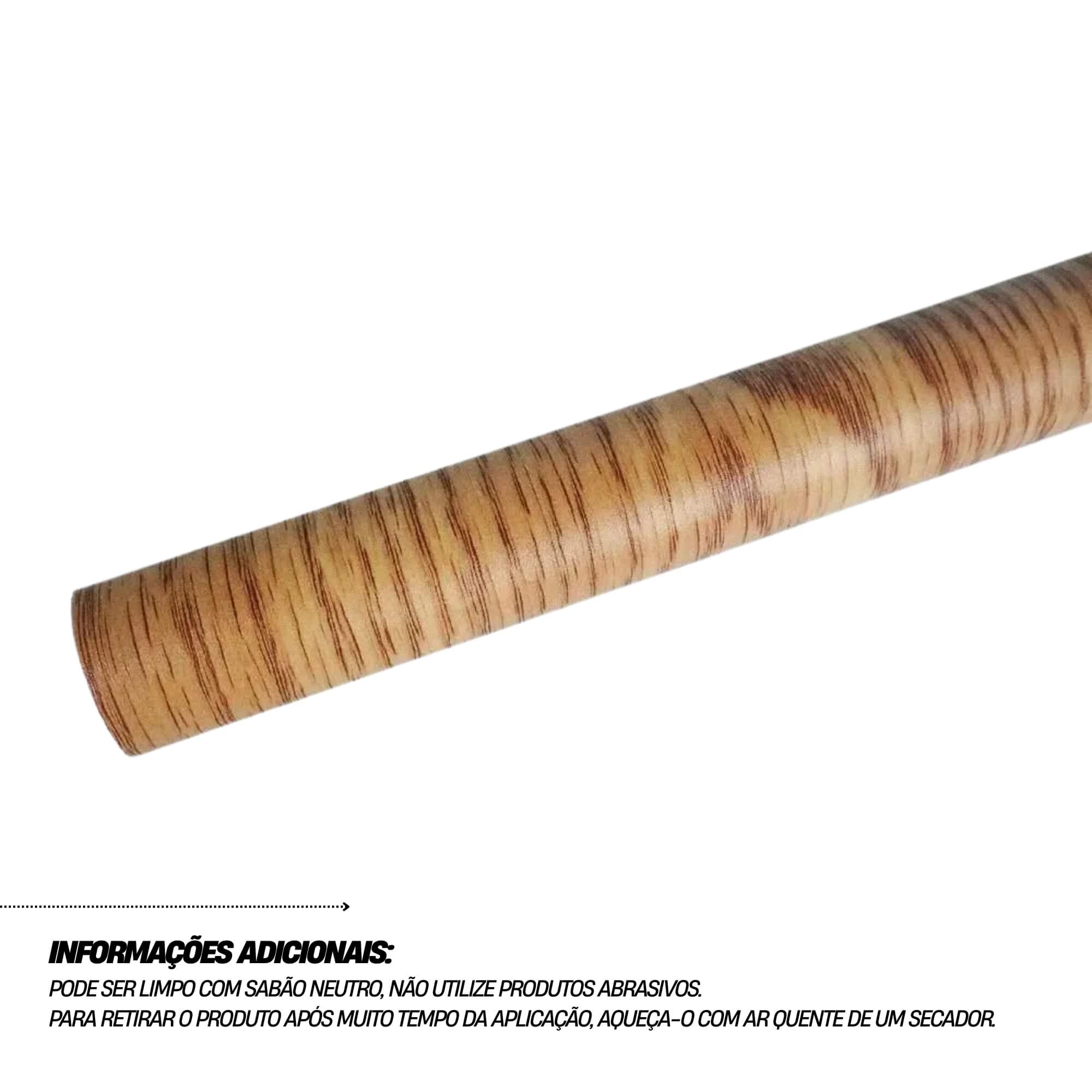 Papel Autoadesivo PVC 45CM X 2M Carvalho Natural Conthey Evolux - N2202370