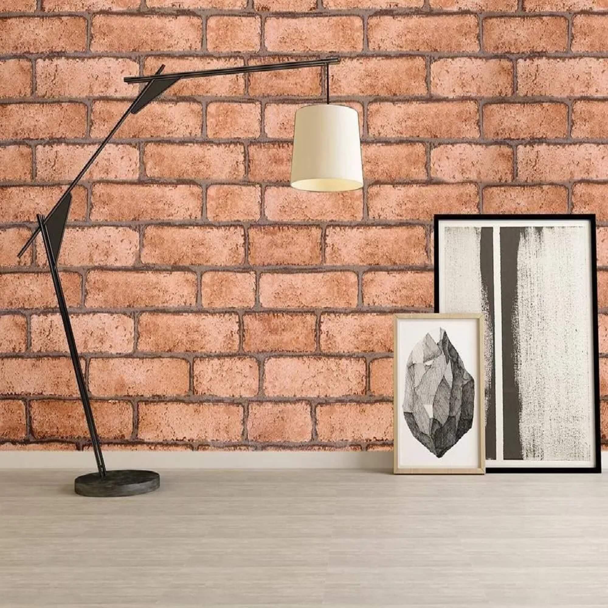 Papel Autoadesivo PVC 45CM X 2M Tijolo Clássico Conthey Evolux - N2202373