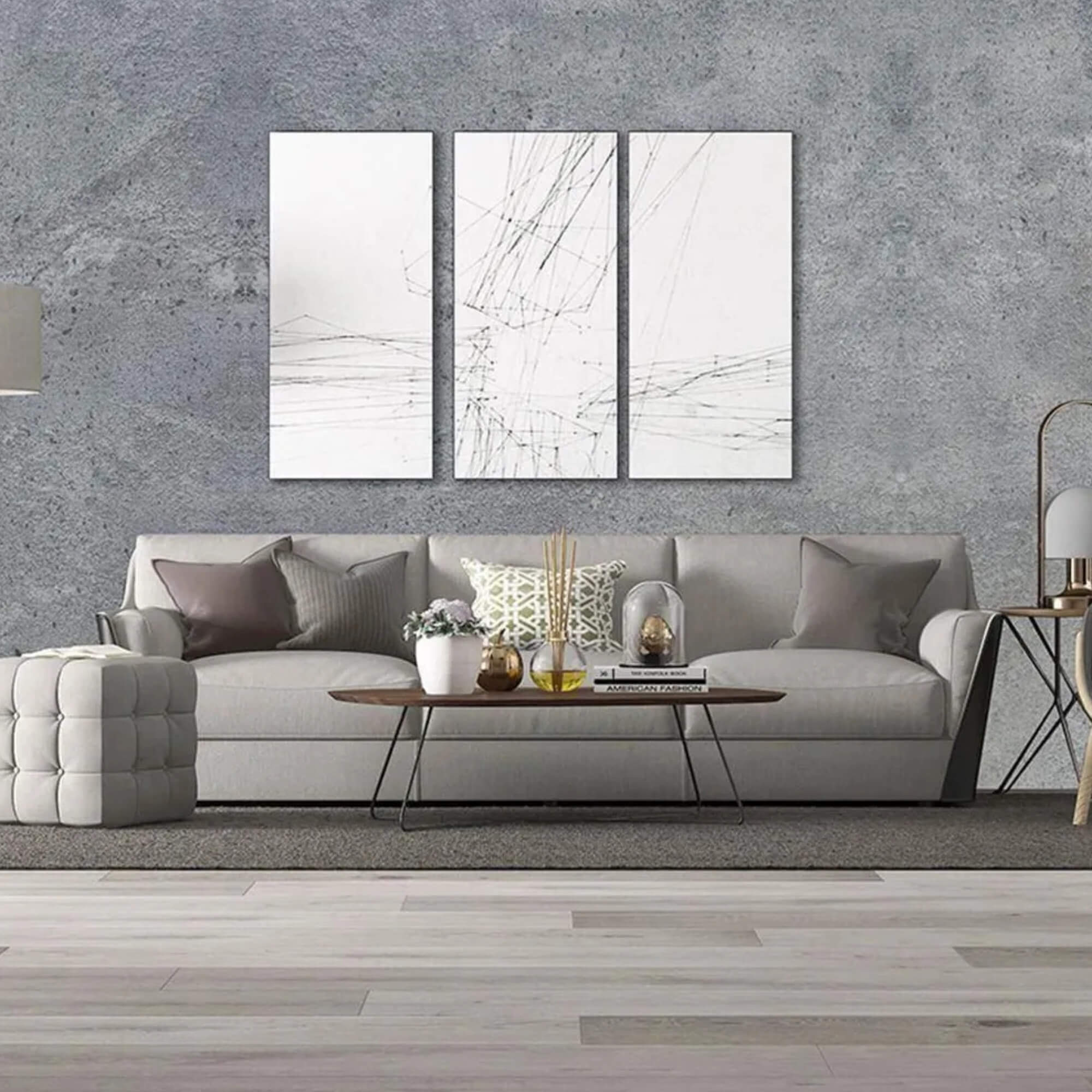 Papel Autoadesivo PVC 45CM X 2M Cimento Cinza Claro Conthey Evolux - N2202377