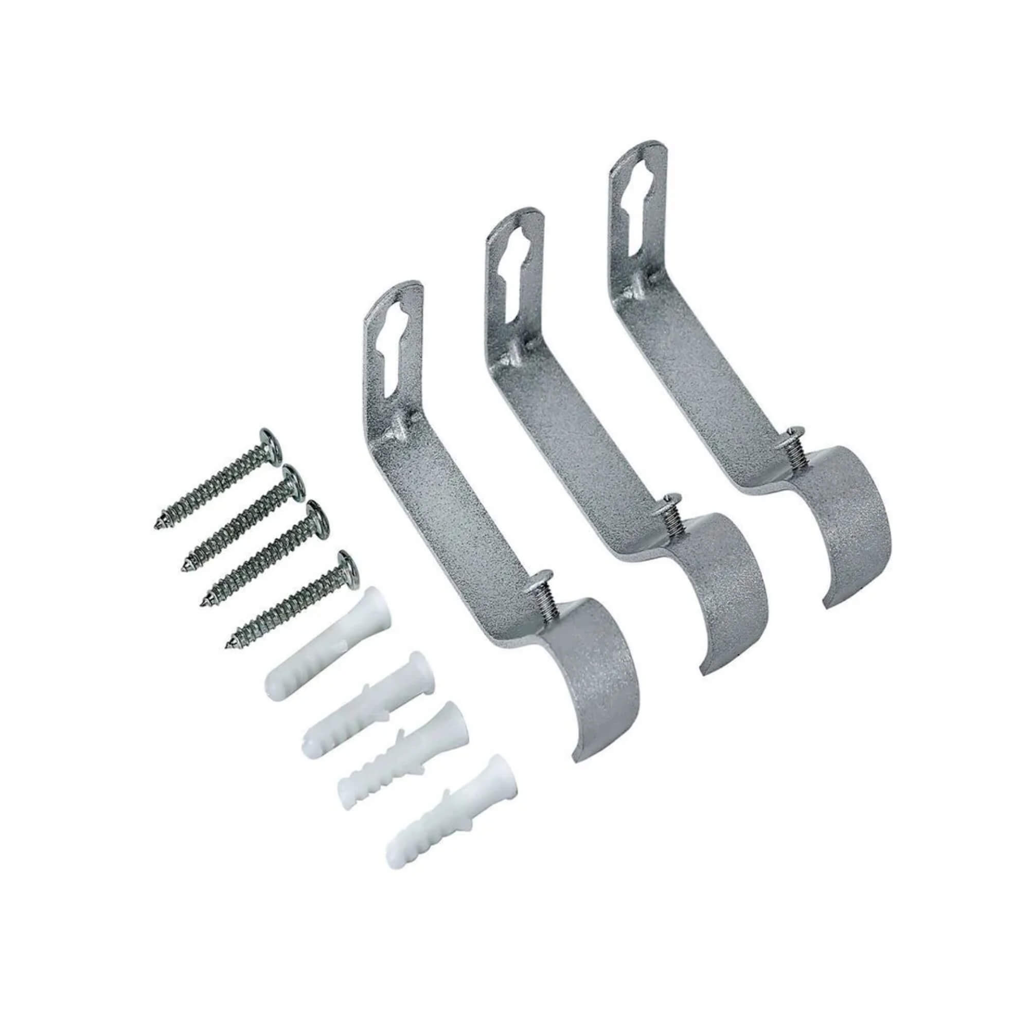 Kit Varão para Cortina Extensivo 1,20m a 2,10m Coroa Cromada Conthey Evolux - D184579