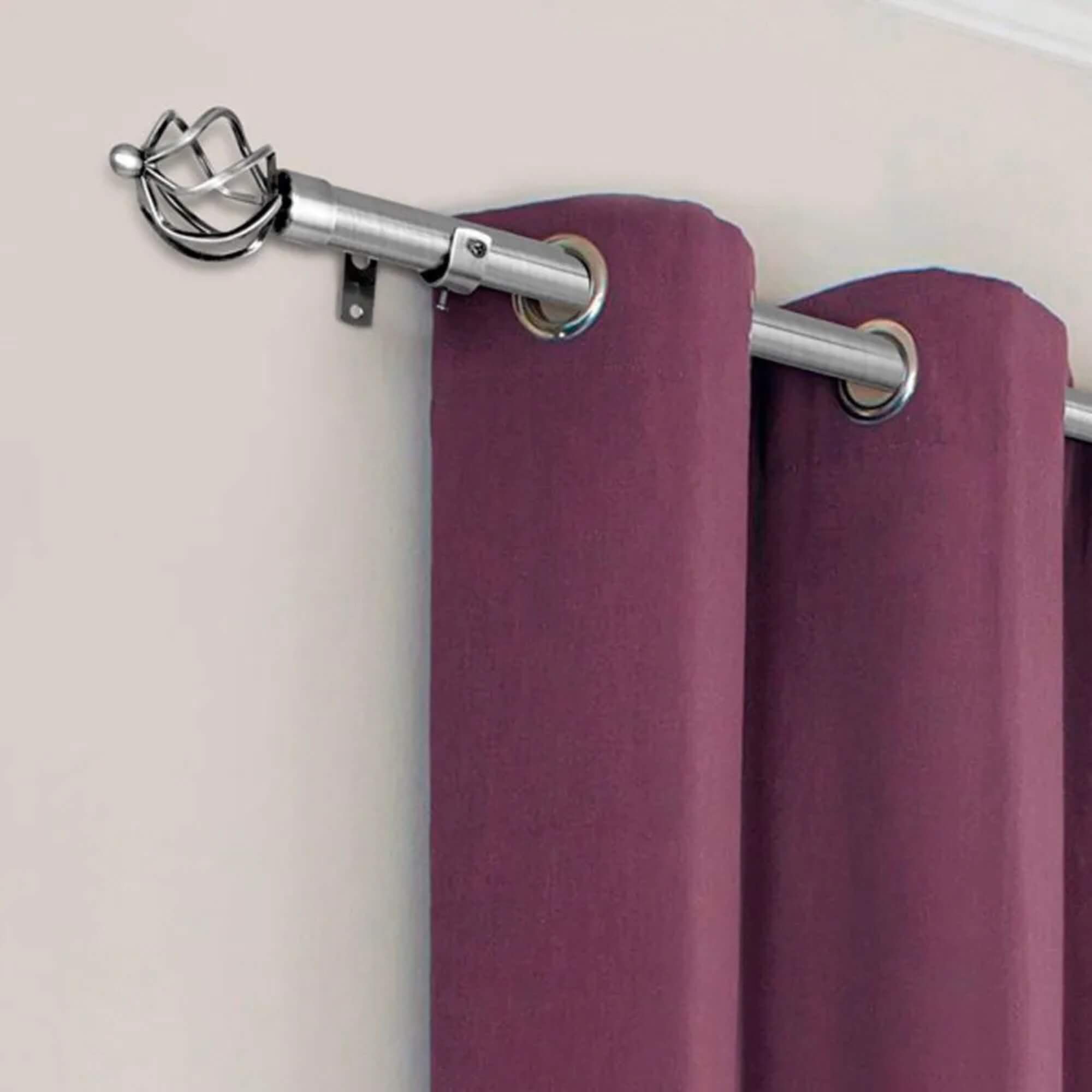Kit Varão para Cortina Extensivo 1,60x3,0M Coroa Cromada Conthey Evolux - D184588