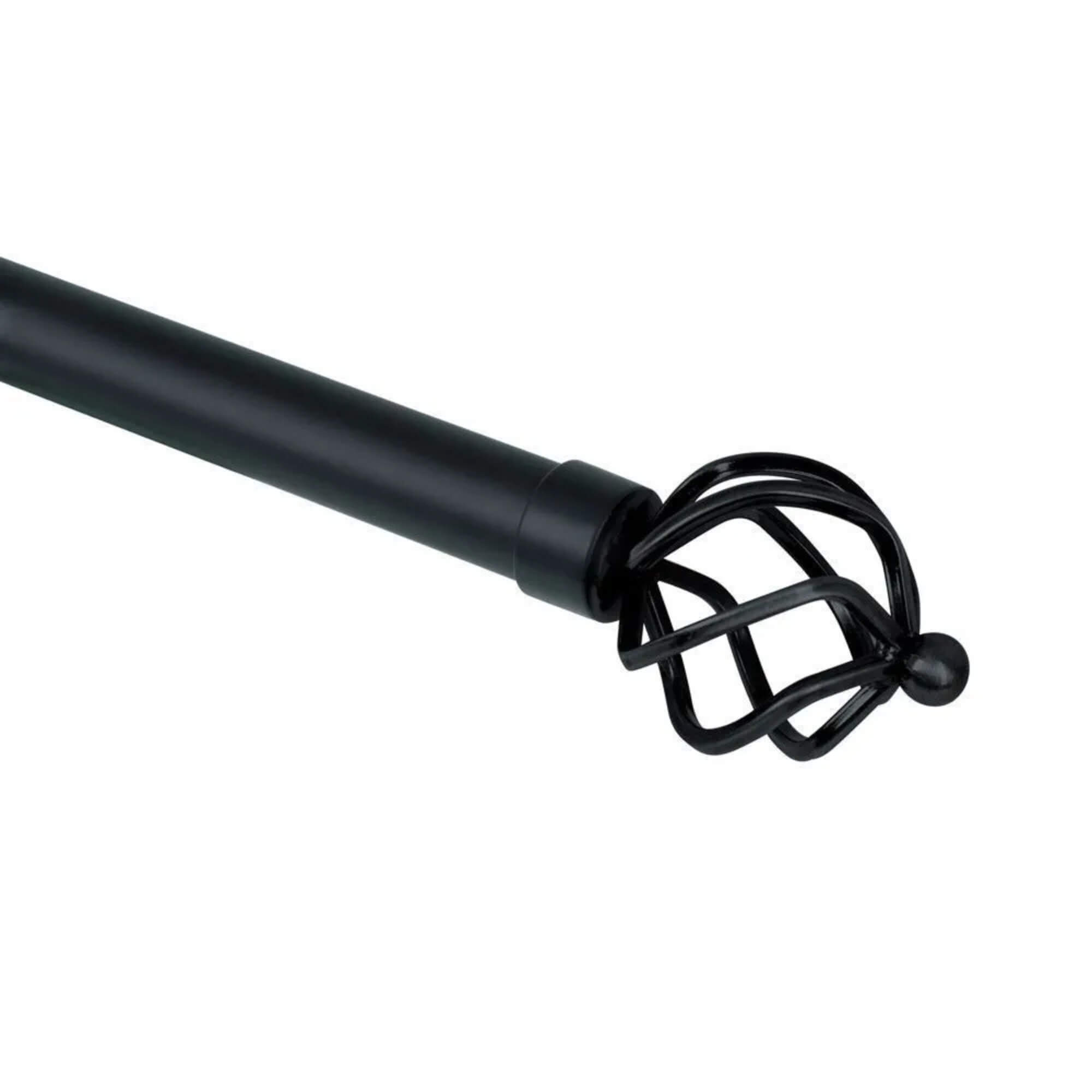 Kit Varão para Cortina Extensivo 1,20x2,10M Coroa Preta Conthey Evolux - D184578