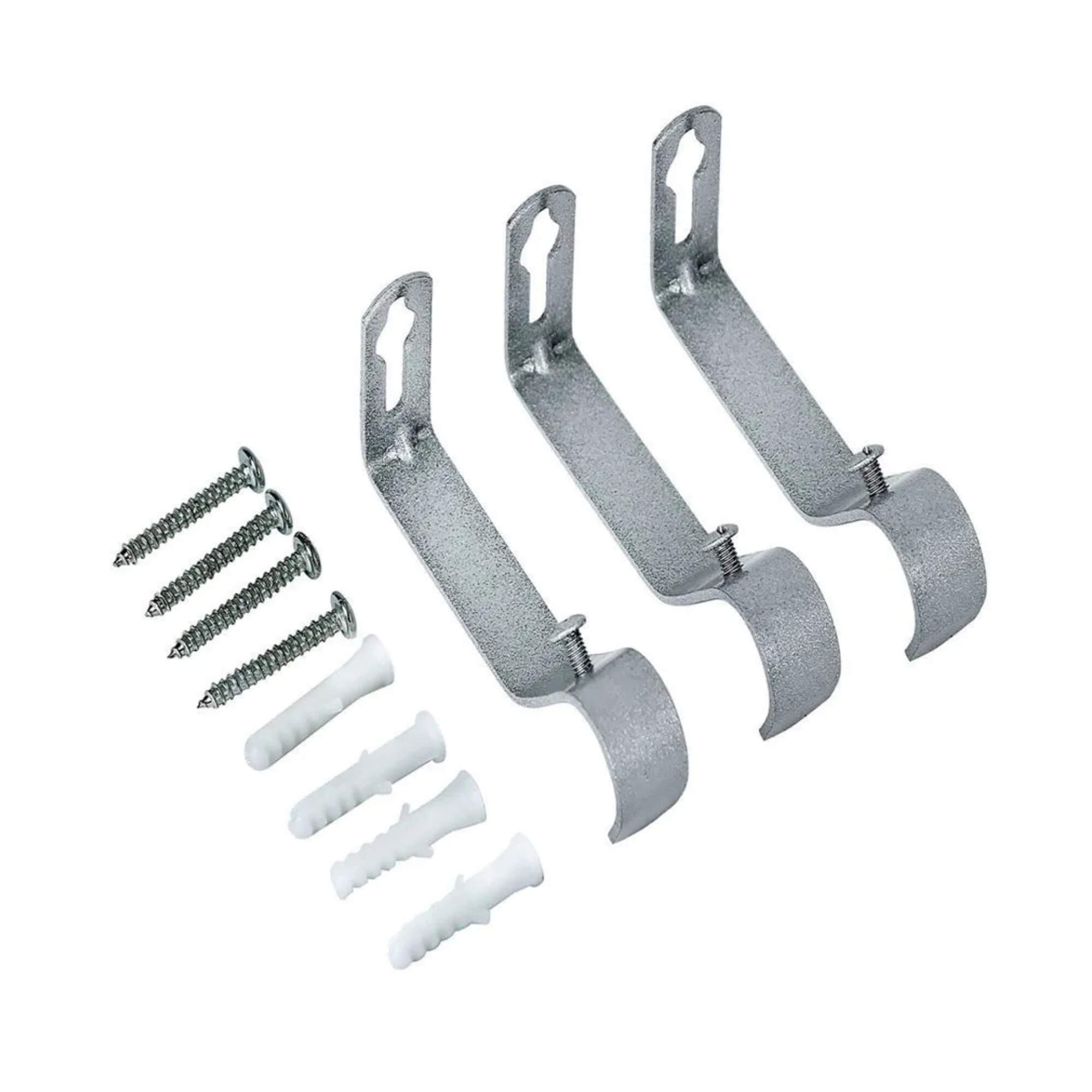 Kit Varão para Cortina Extensivo 1,20x2,10M Cilindro Cromado Conthey Evolux - D184585