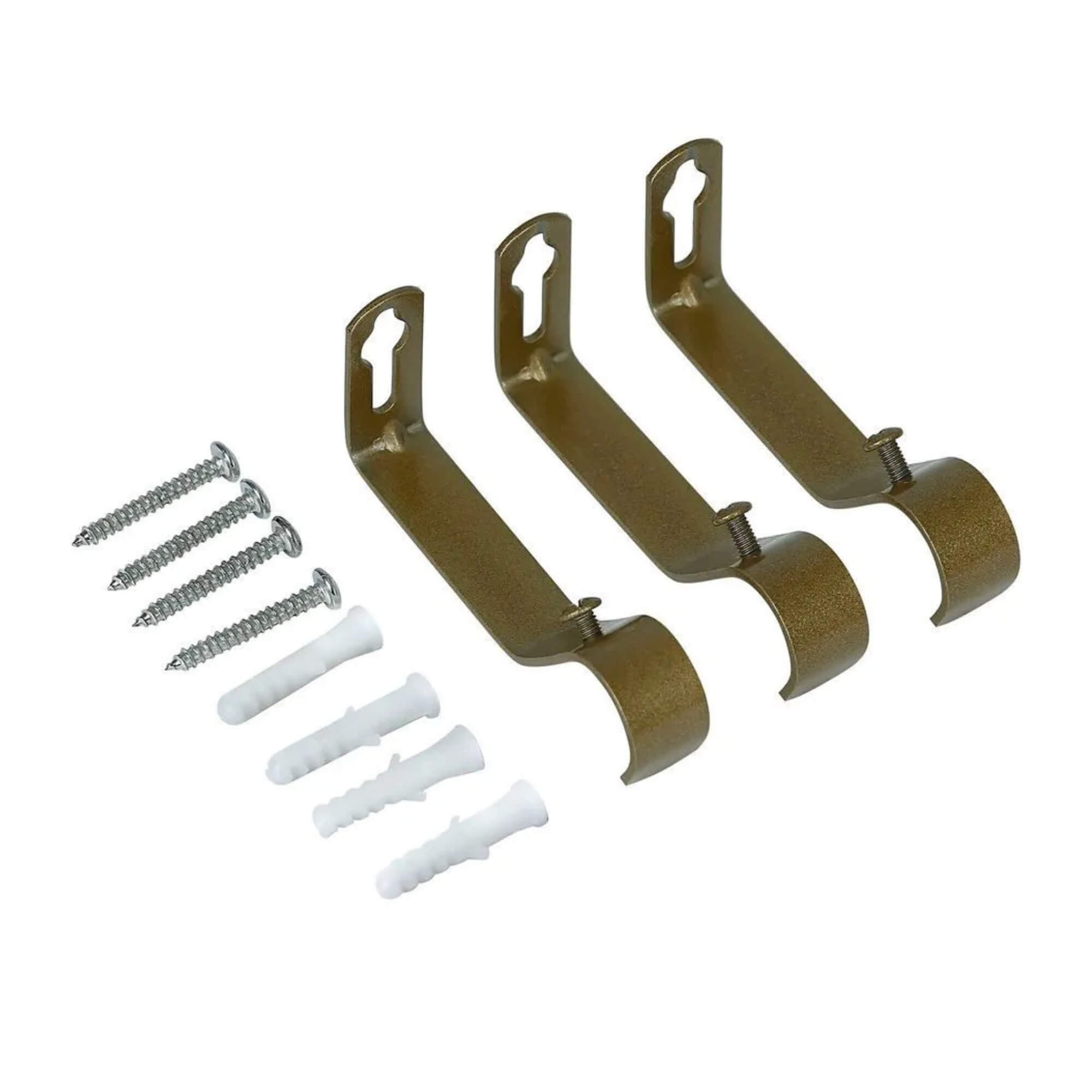 Kit Varão para Cortina Extensivo 1,60x3,0M Cilindo Ouro Velho Conthey Evolux - D184595