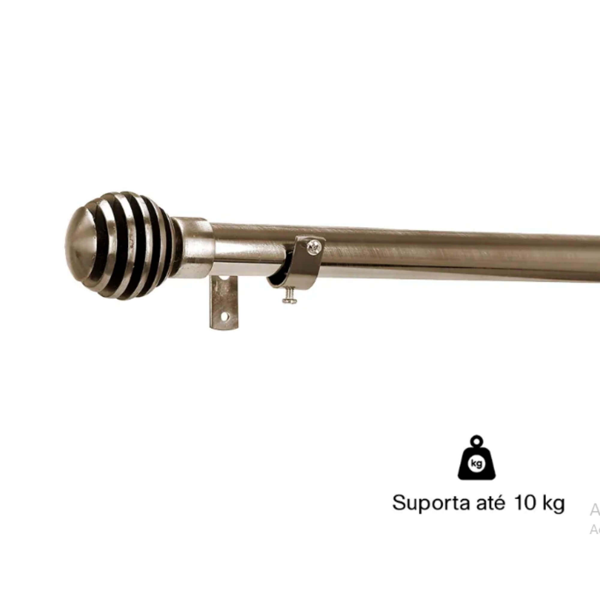 Kit Varão para Cortina Extensivo 1,60x3,00M Esfera Ouro Velho Conthey Evolux - D184592