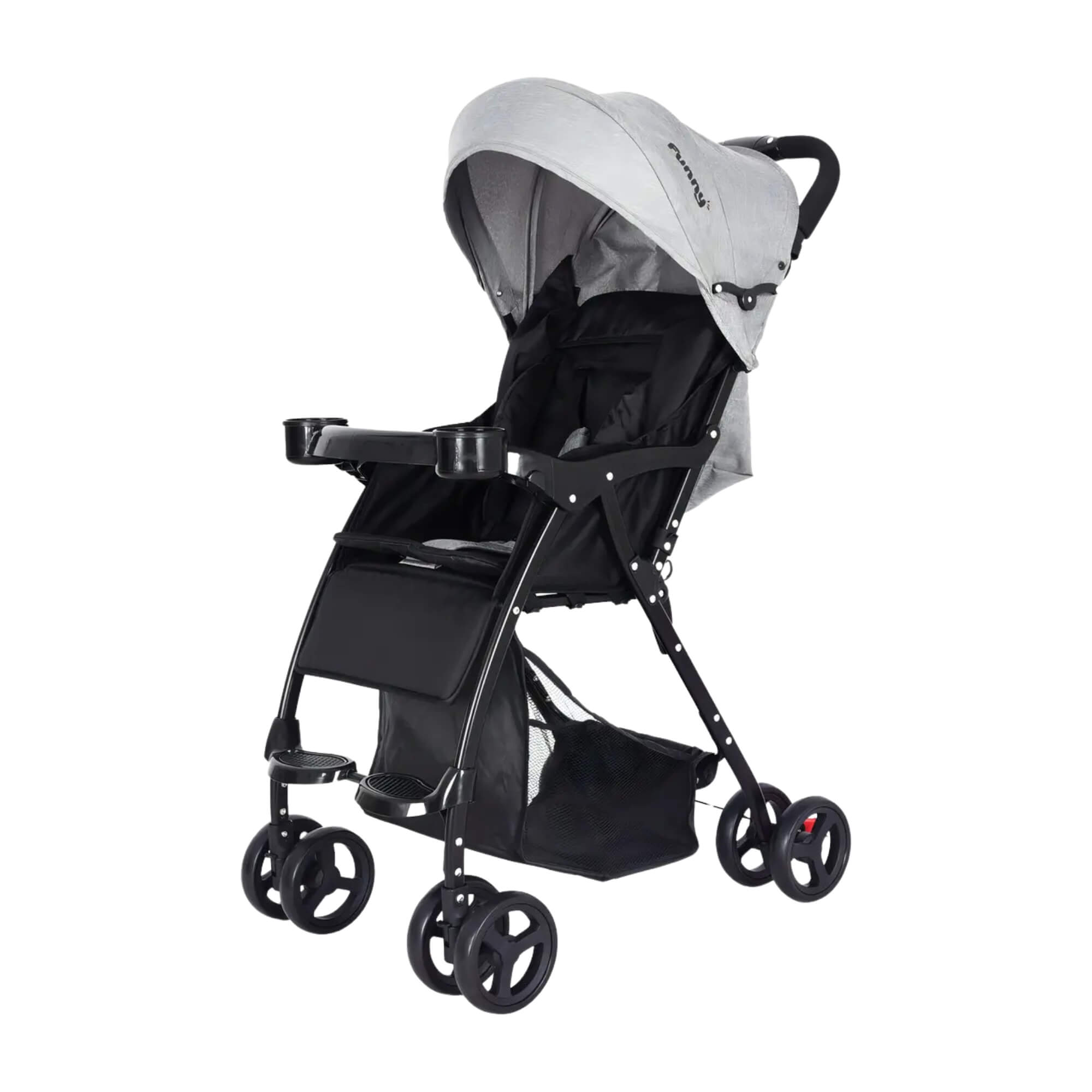 Carrinho de Bebê Compacto Dobrável Capota e Cinto Funny X3 Conthey Evolux - N2303590