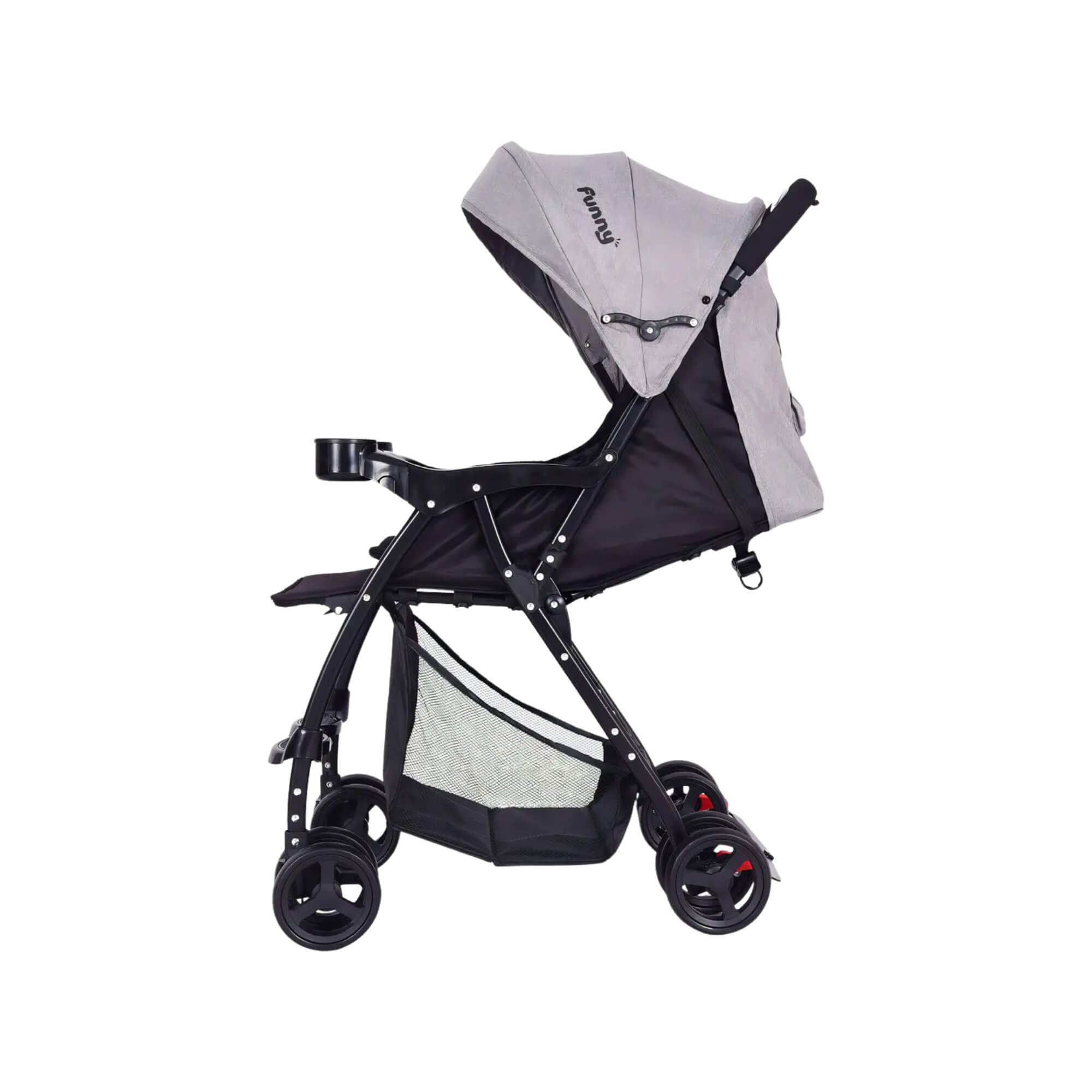 Carrinho de Bebê Compacto Dobrável Capota e Cinto Funny X3 Conthey Evolux - N2303590