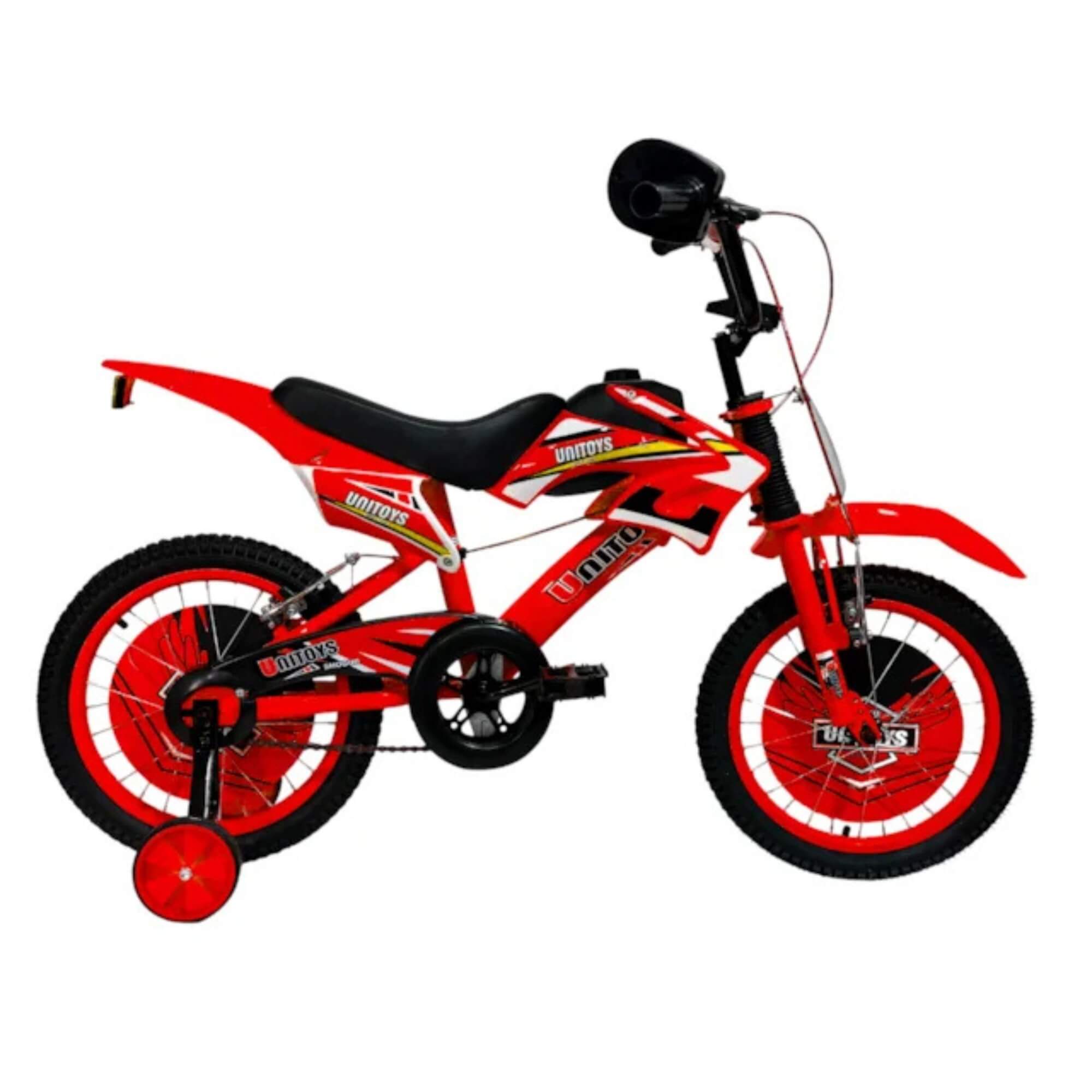 Bicicleta Infantil Aro 16 Moto Cross Vermelha Unitoys - 1172