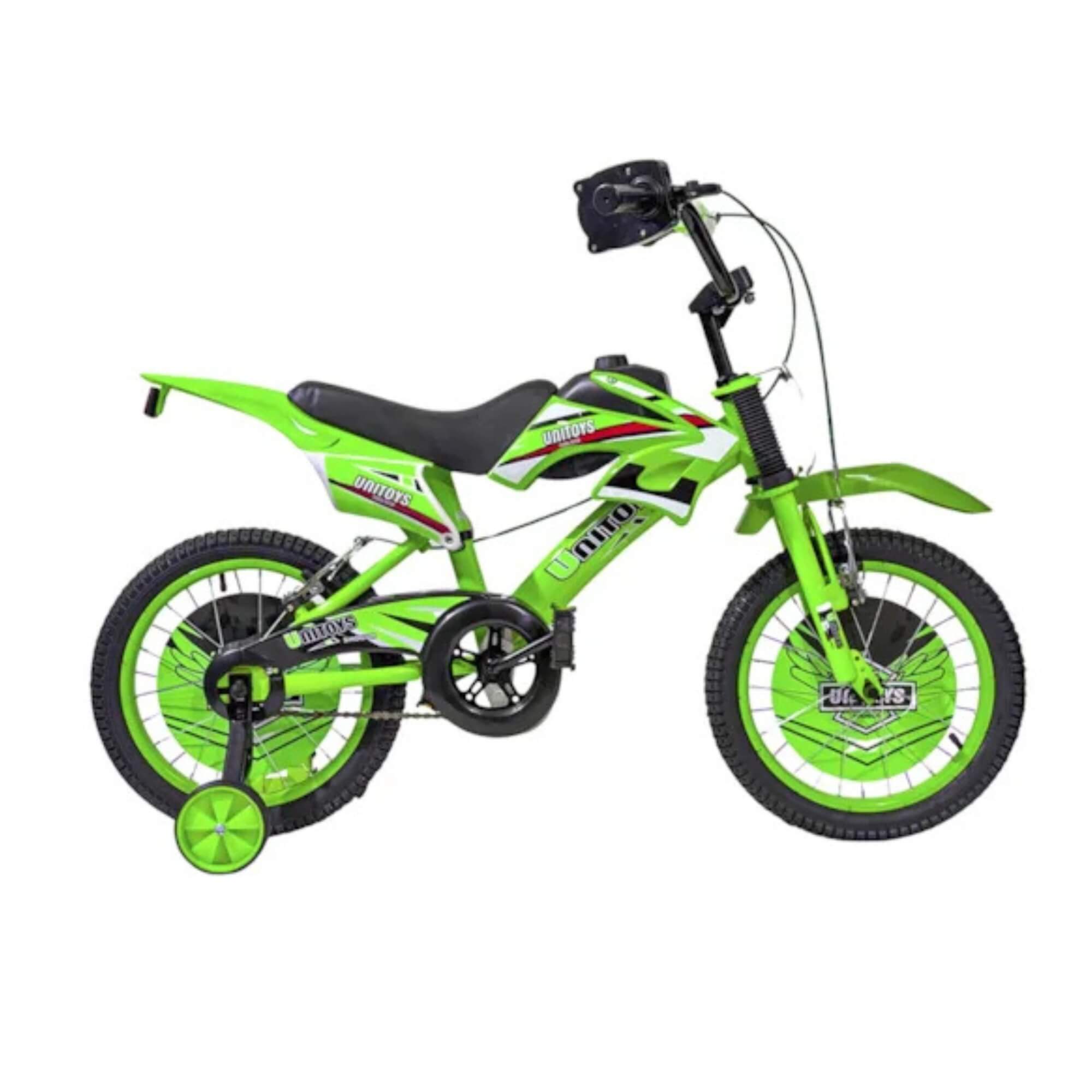 Bicicleta Infantil Aro 16 Moto Cross Verde Unitoys - 1220