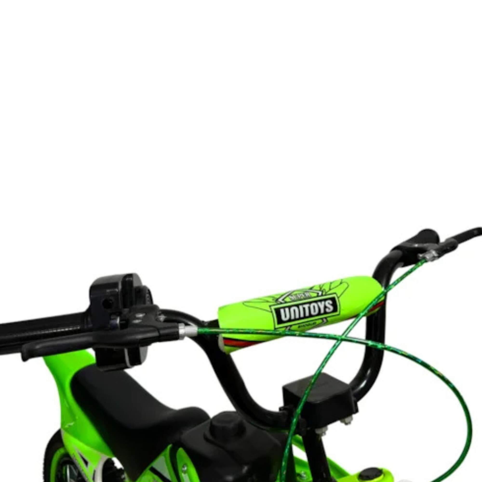 Bicicleta Infantil Aro 16 Moto Cross Verde Unitoys - 1220