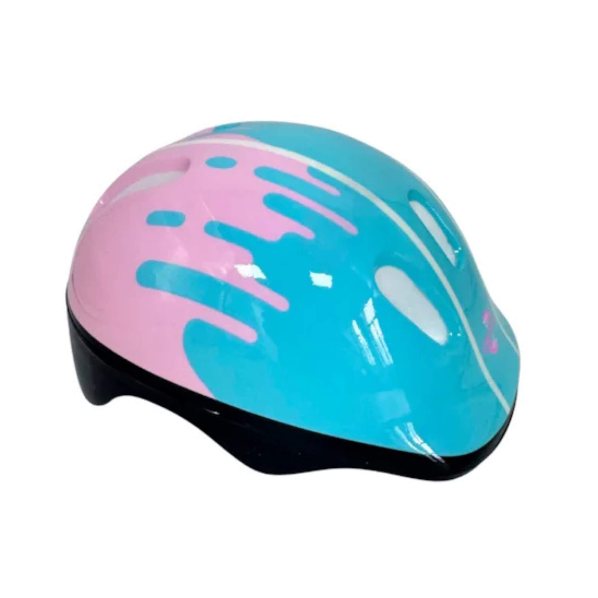 Kit Proteção Patins Skate Bicicleta Patinete Candy Rosa Unitoys - 1792