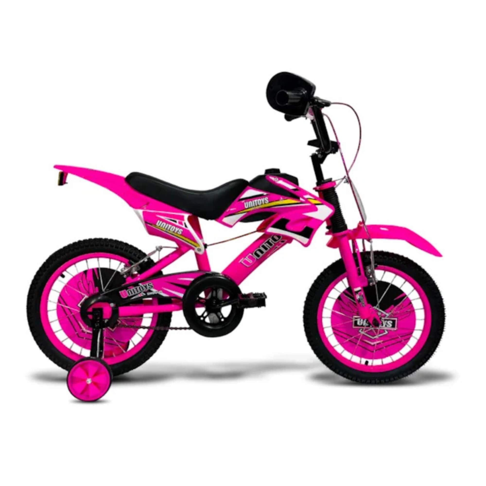 Bicicleta Infantil Aro 16 Moto Cross Rosa Unitoys - 2392