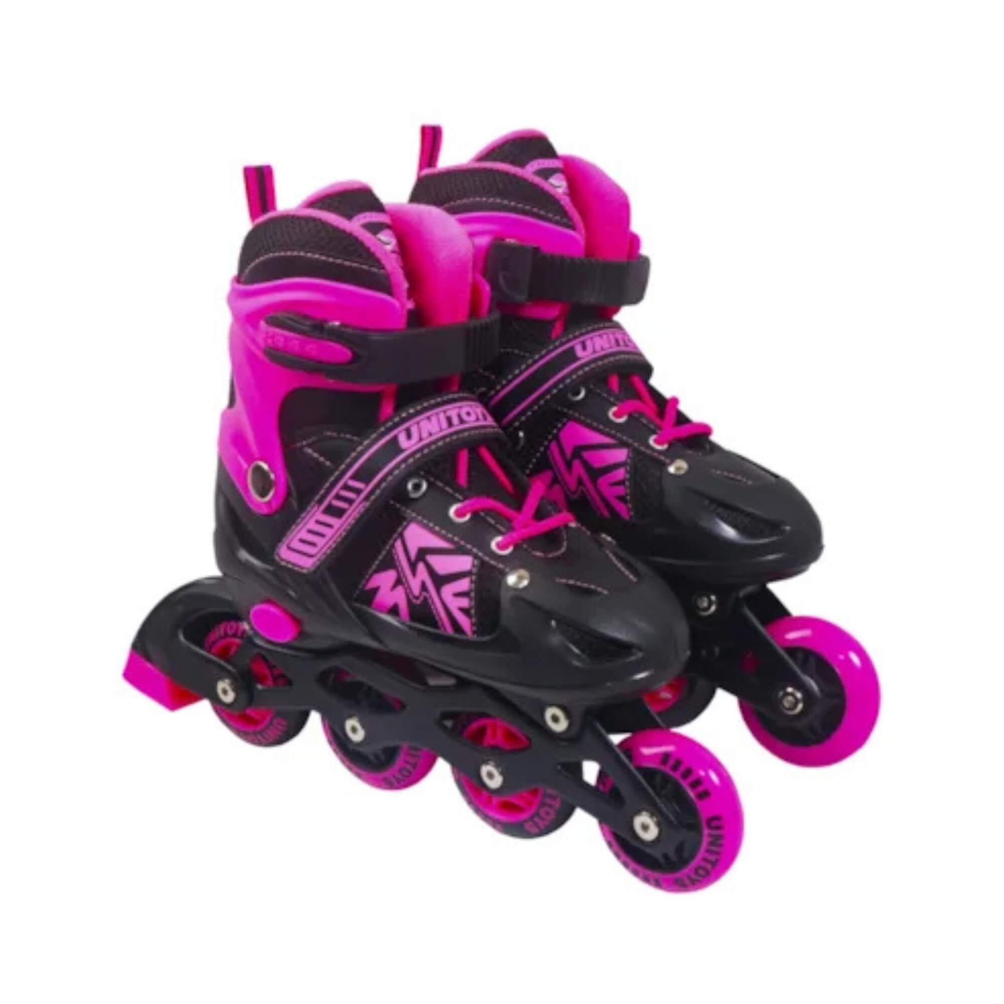 Patins Inline Rosa Tamanho 34-37 (M) Unitoys - 2645