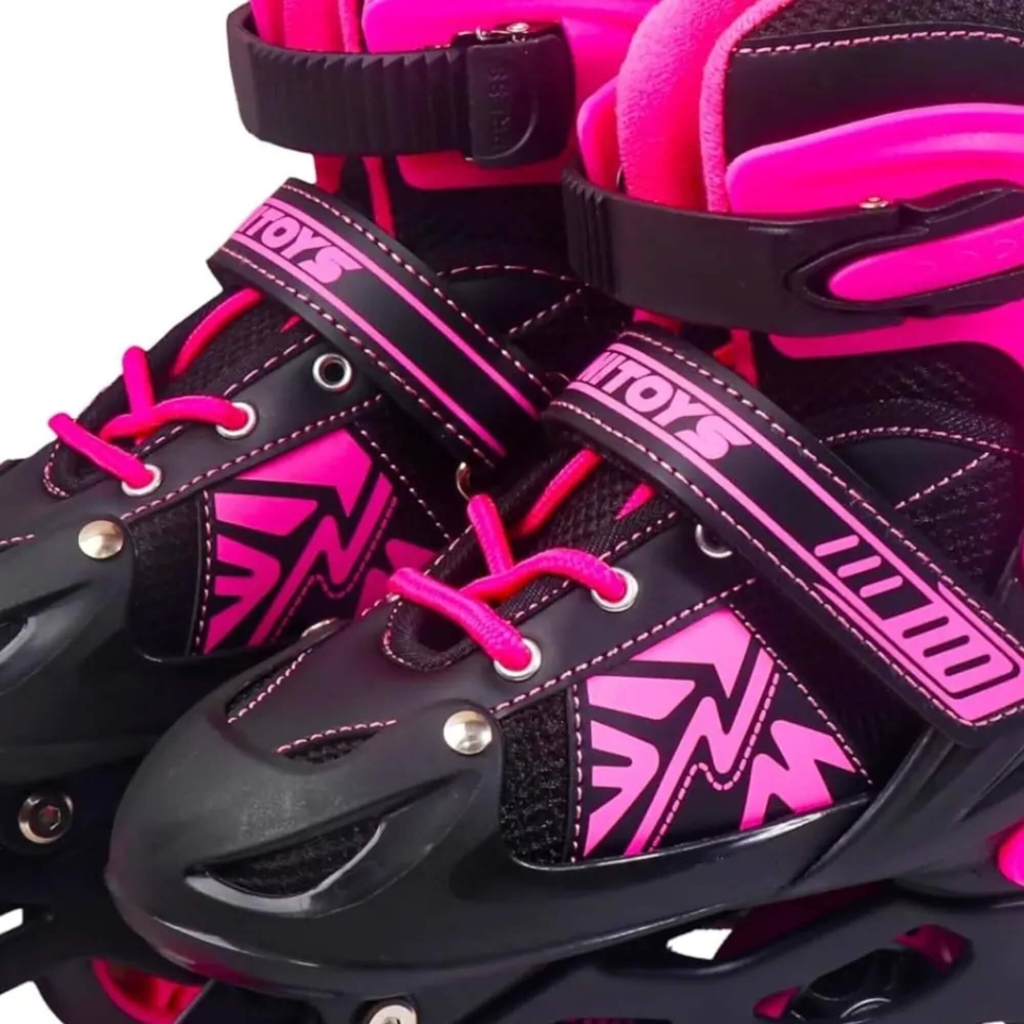 Patins Inline Rosa Tamanho 38-41 (G) Unitoys - 2646