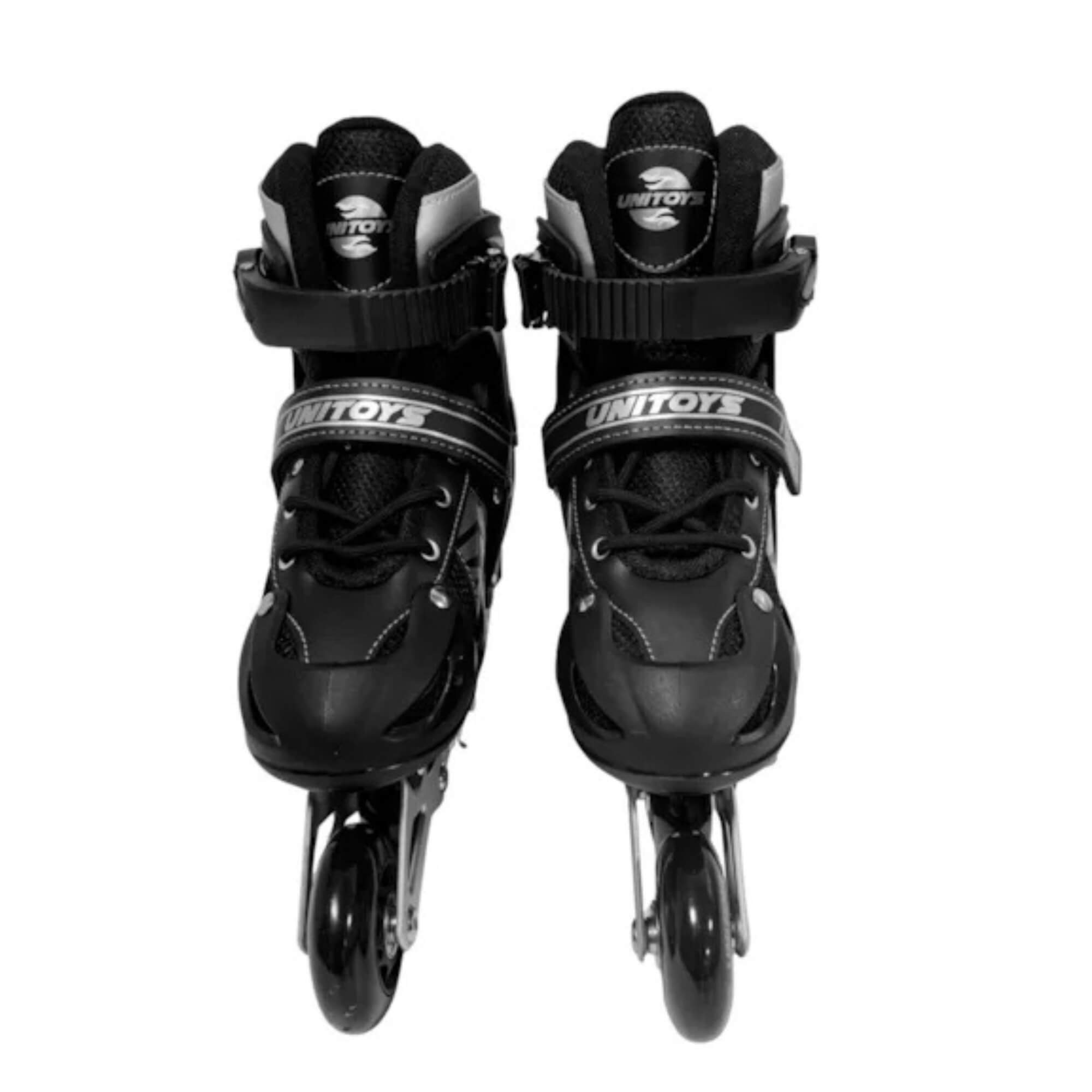 Patins Inline Preto Tamanho 38-41 (G) Unitoys - 2648