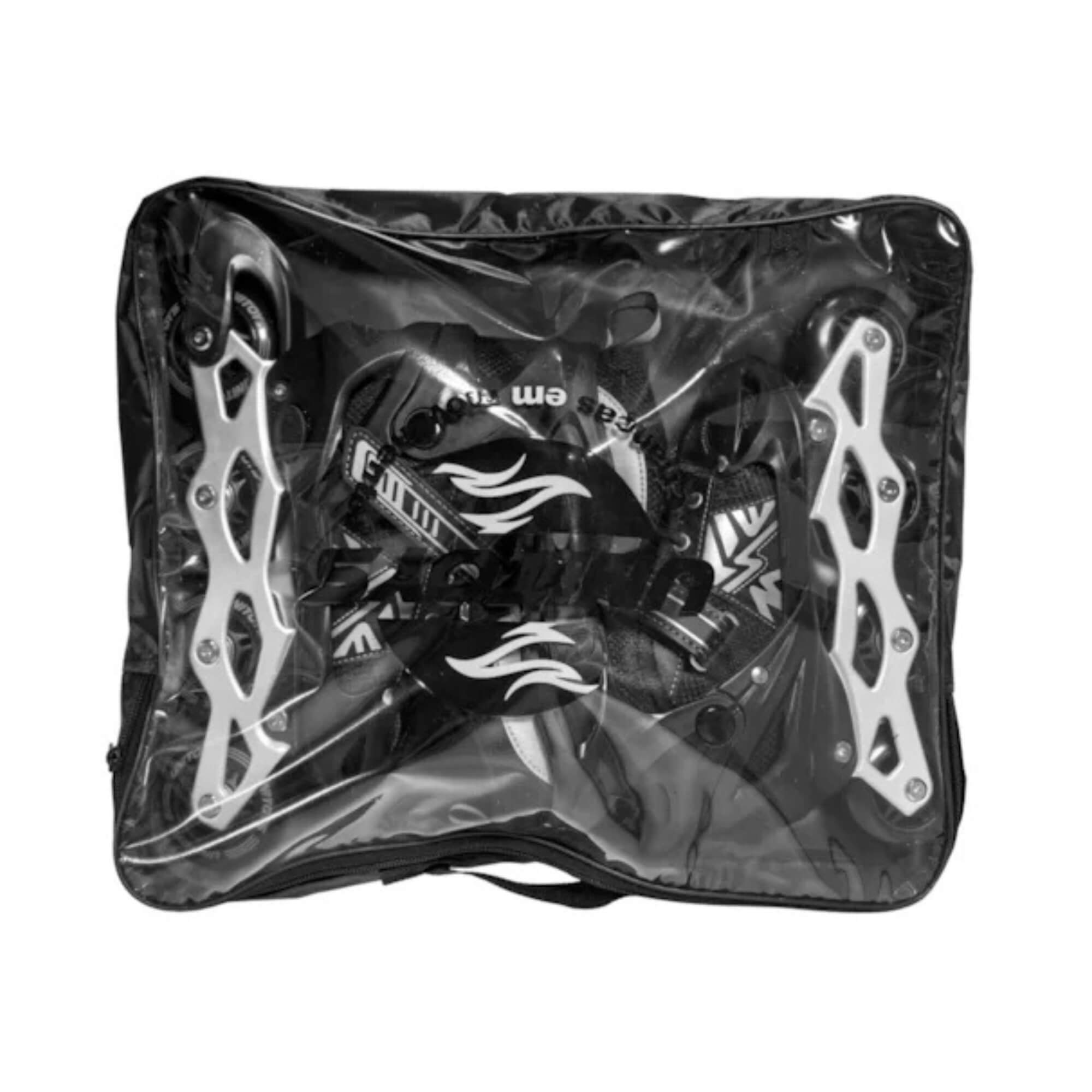 Patins Inline Preto Tamanho 38-41 (G) Unitoys - 2648