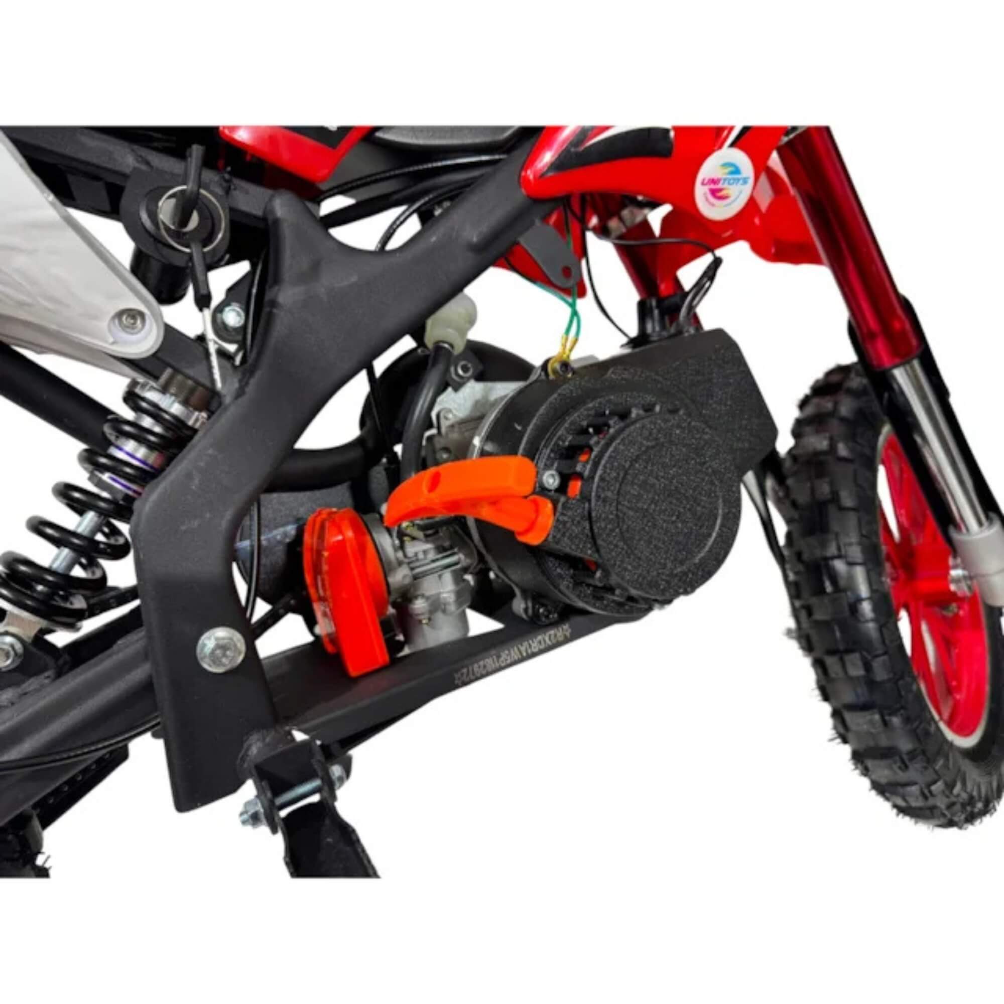 Moto Infantil à Combustão 49cc Moto Cross Vermelha Unitoys - 3273