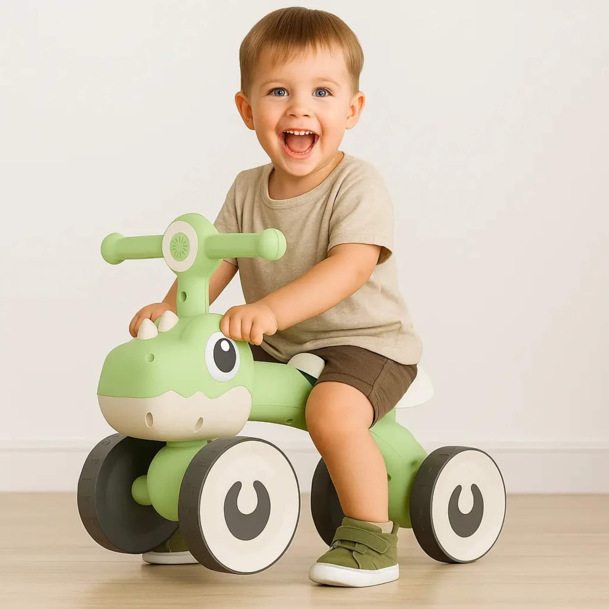 Brinquedo Infantil Balance Bike Dino Verde Unitoys - 3372