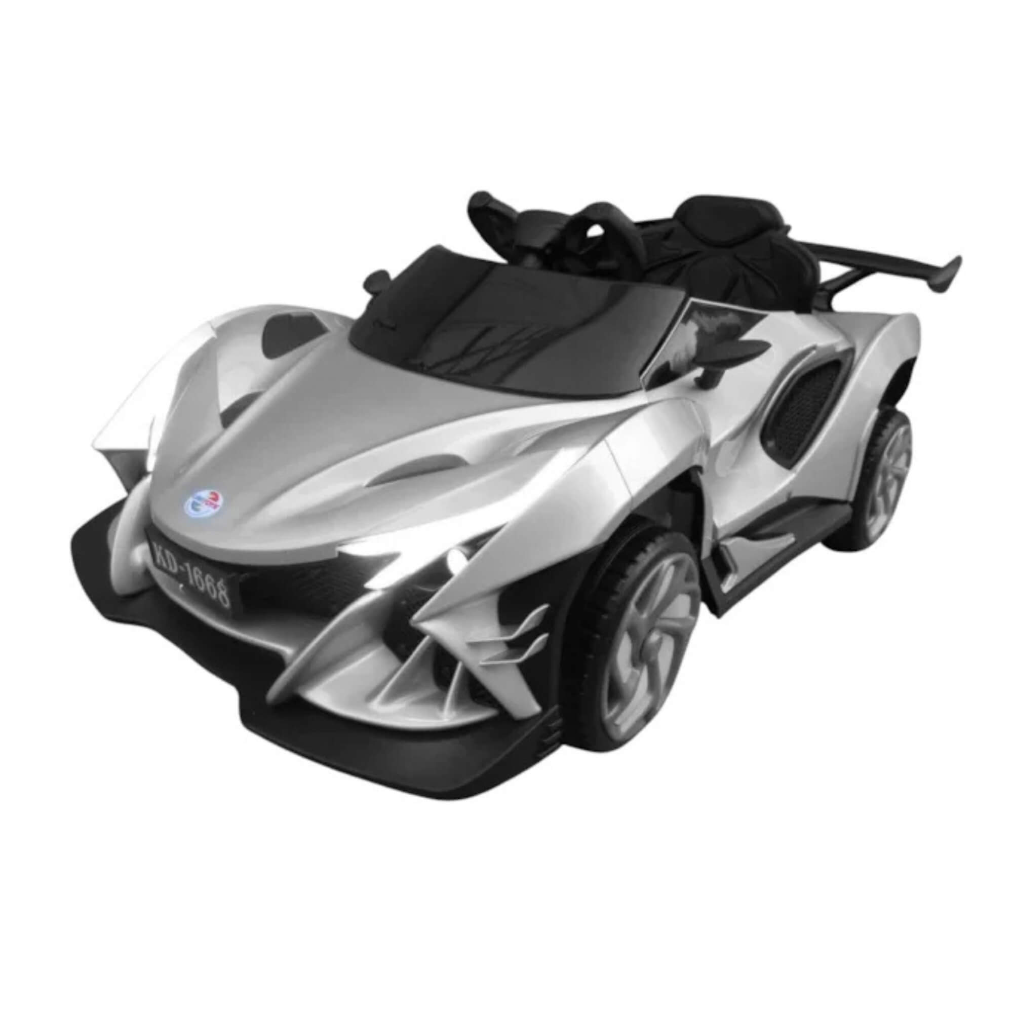 Brinquedo Carrinho Elétrico Infantil 12V Drift Prata Unitoys - 3675