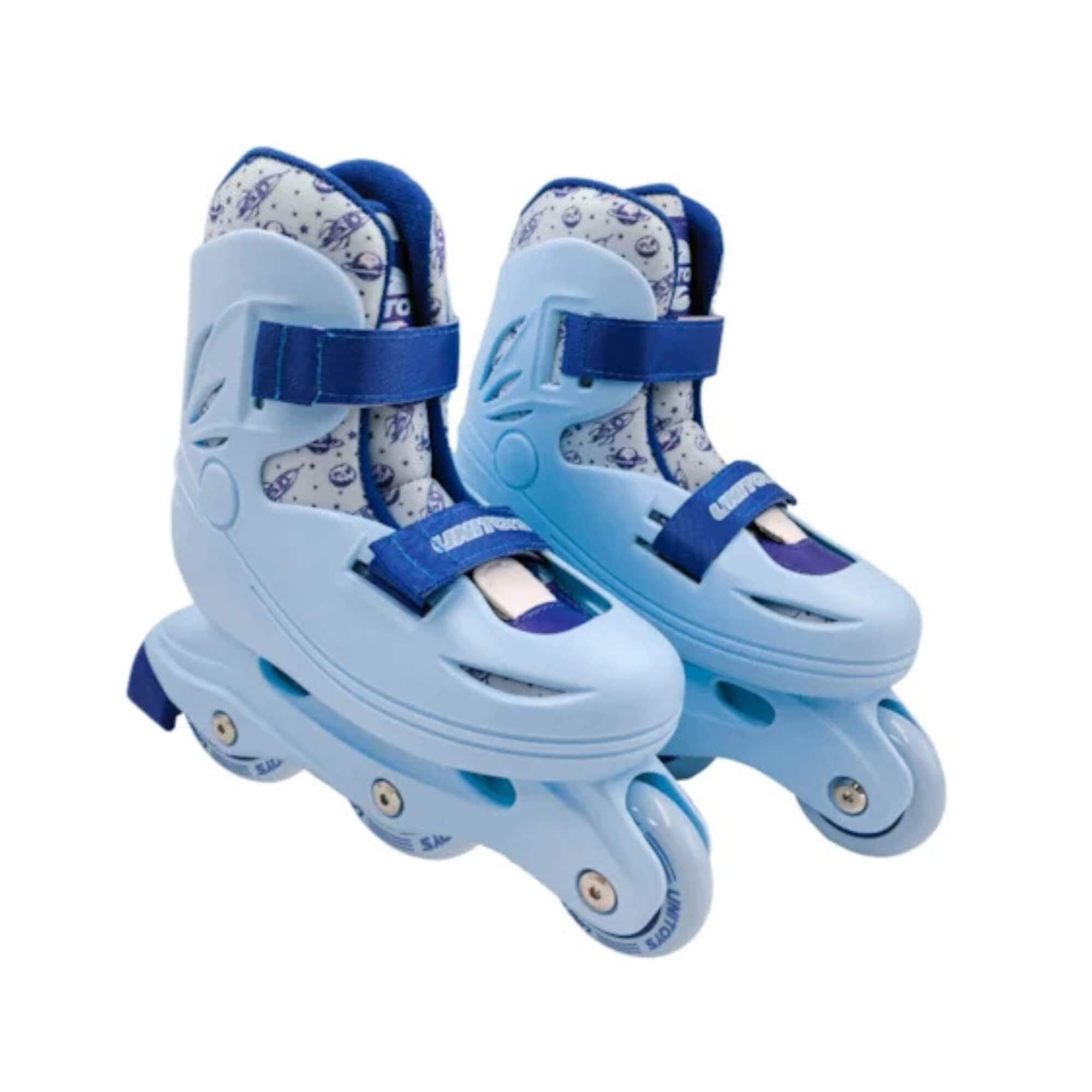Patins Inline Candy Azul Tamanho 32-33 (P) Unitoys - 3701