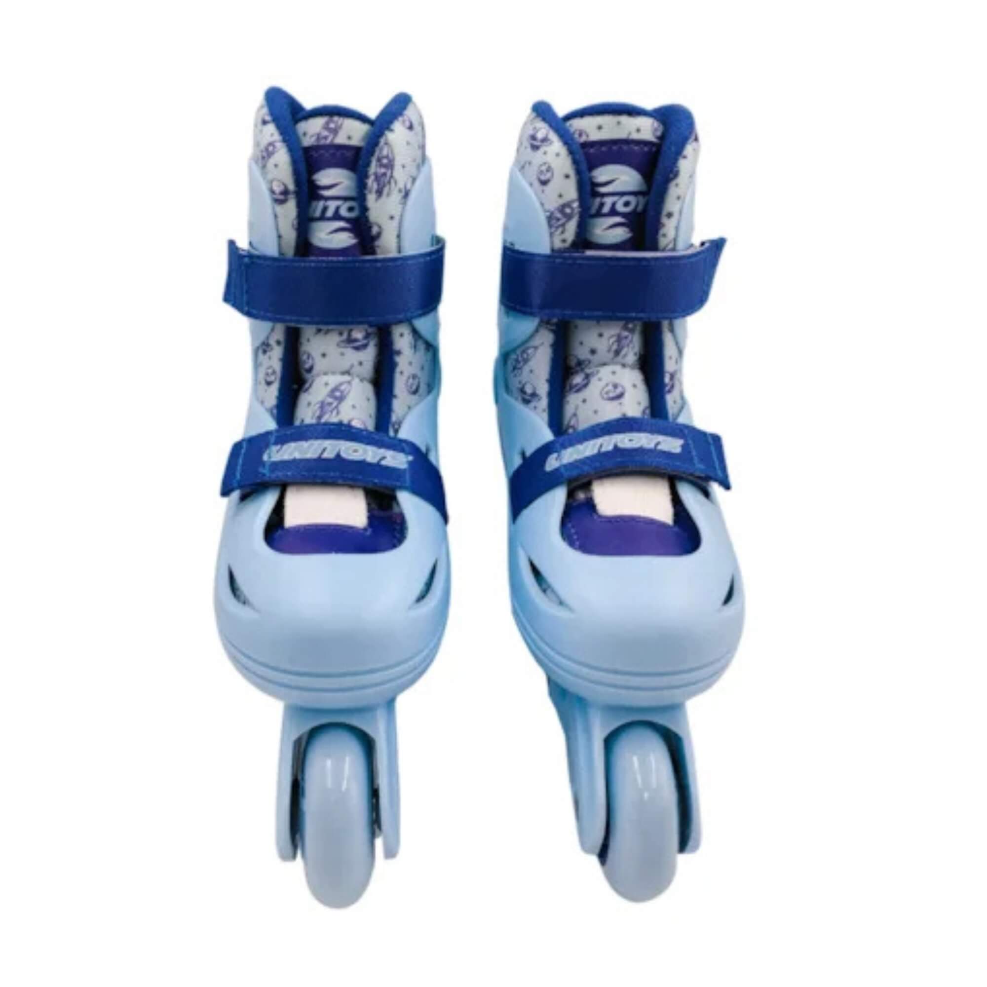 Patins Inline Candy Azul Tamanho 32-33 (P) Unitoys - 3701
