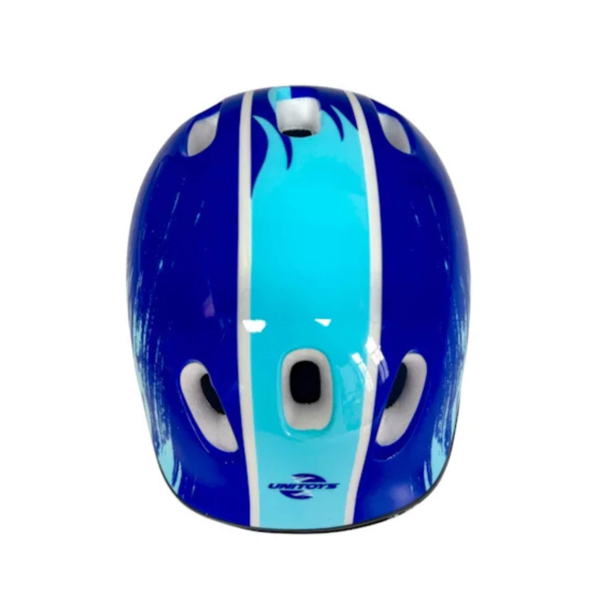 Kit Proteção Patins Skate Bicicleta Patinete Azul Unitoys - 3741